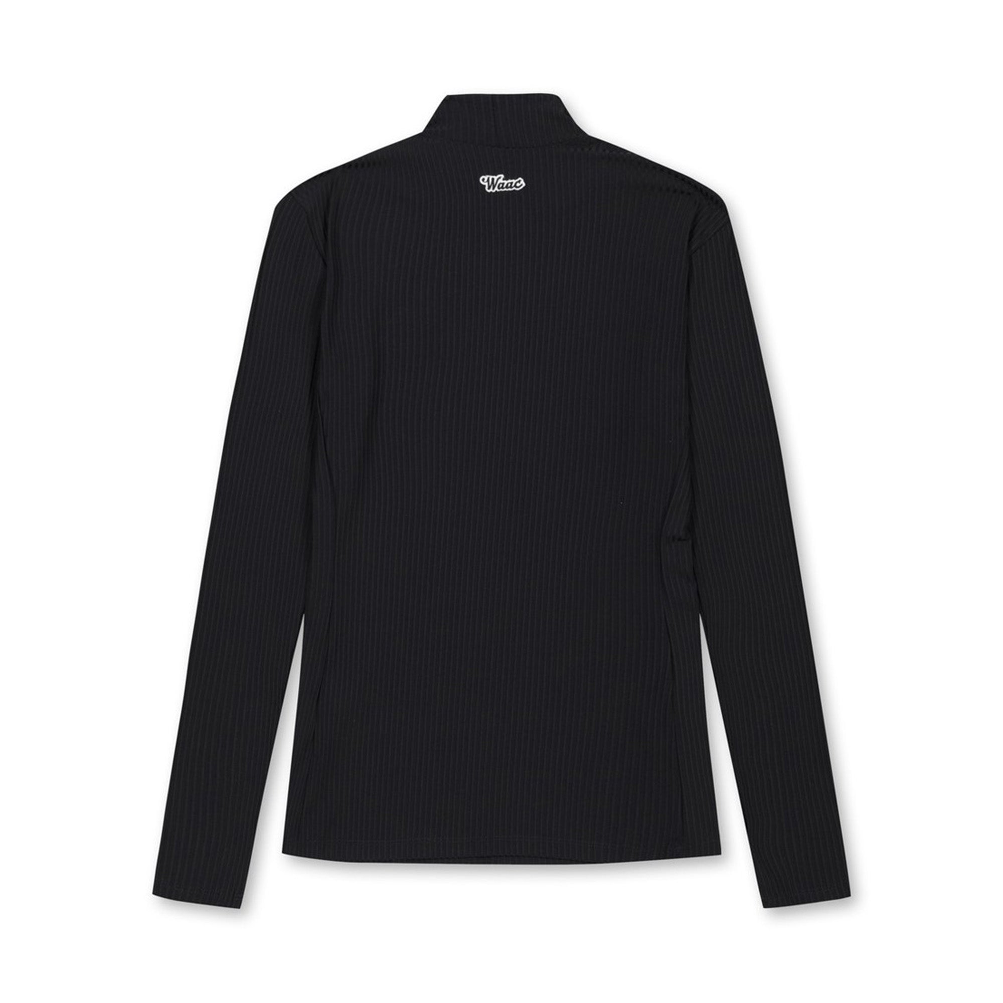 WOMEN べーシックリブモックネック ブラック