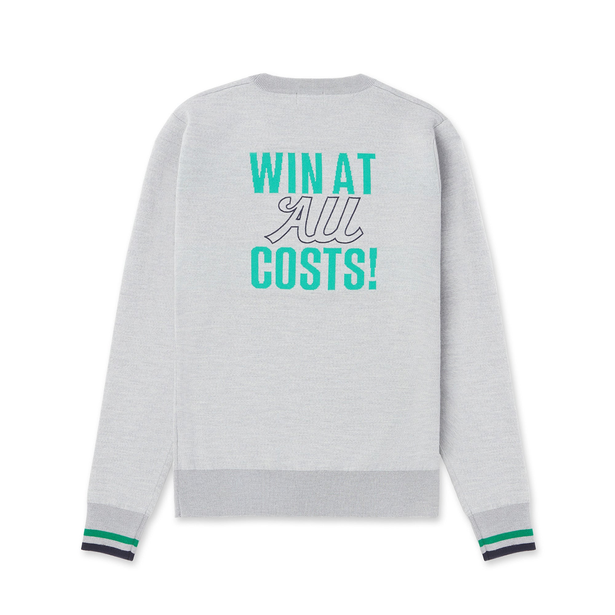 MEN ダブルフェイススウェットライクニットプルオーバー グレー