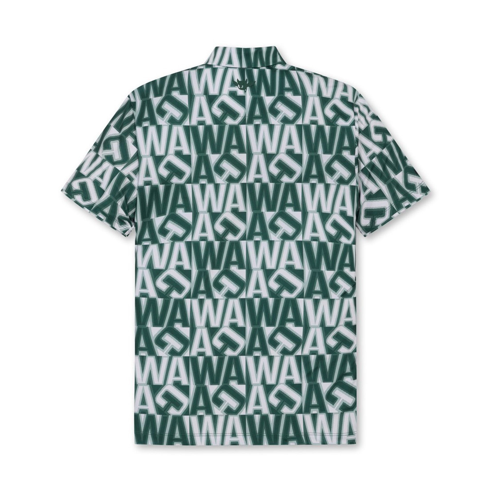 【WEB限定】MEN スクエアロゴポロシャツ グリーン