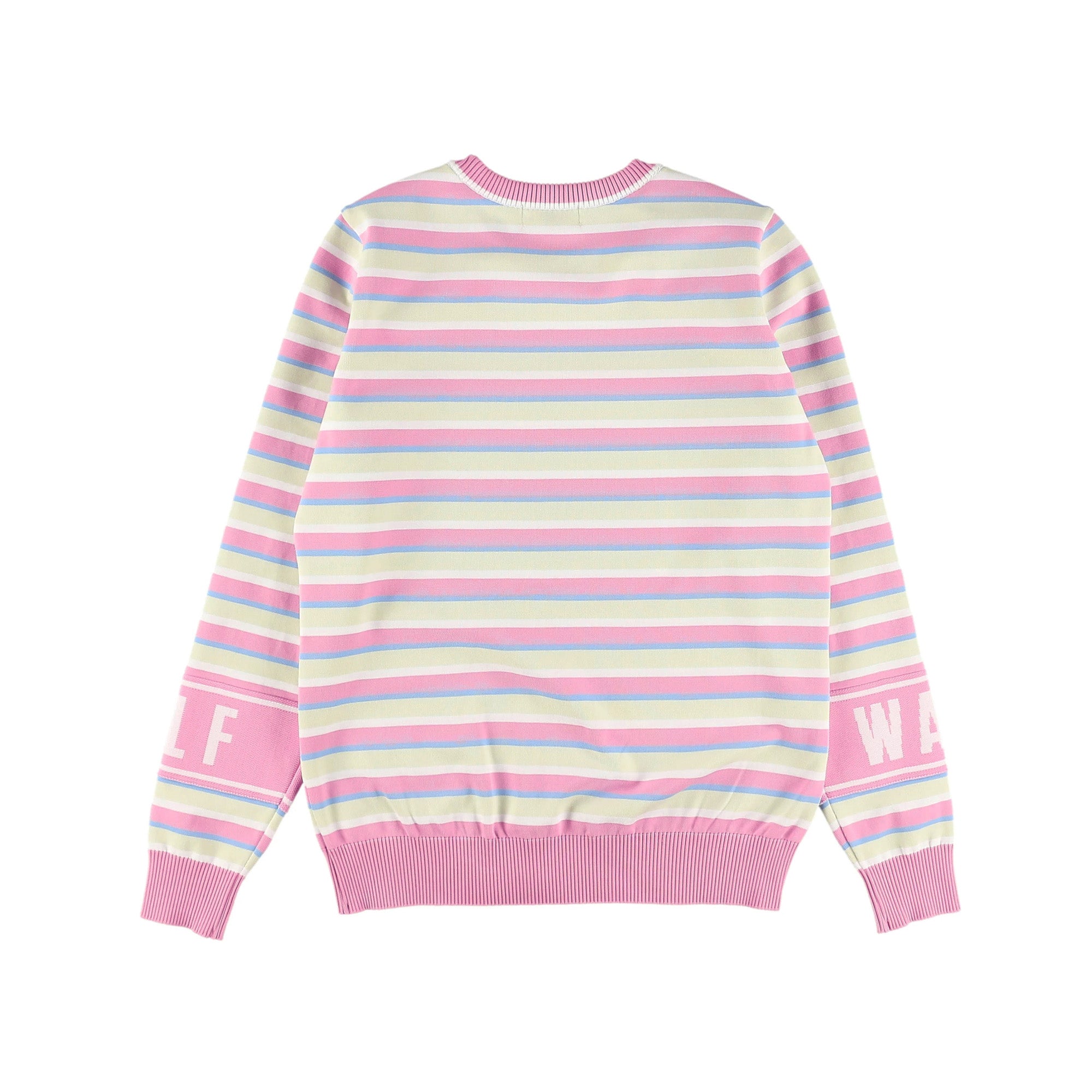 WOMEN マイクロスリームボーダー プルオーバー ピンク