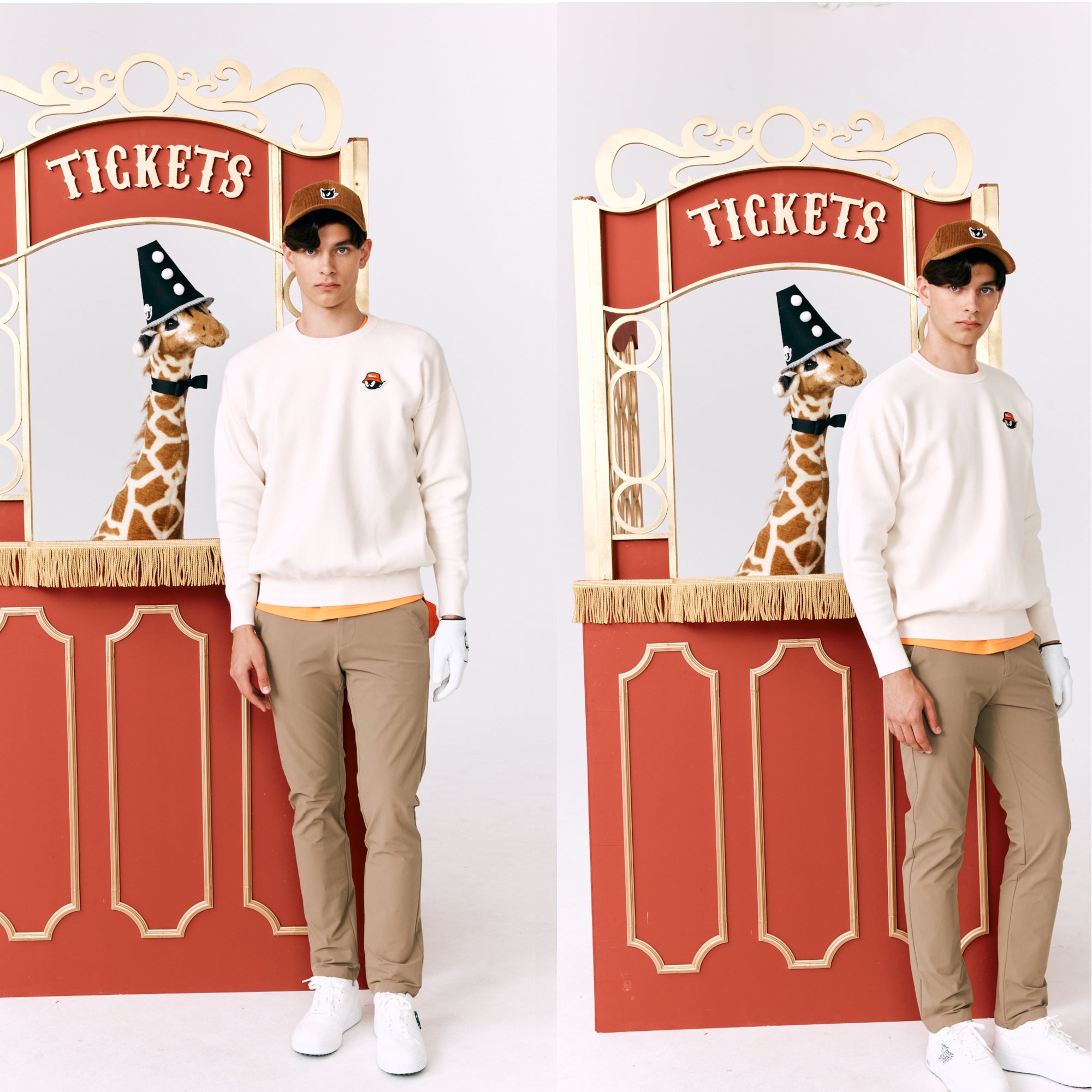 MENS バケハWAACKY ニットスウェット ダークグリーン/072244031