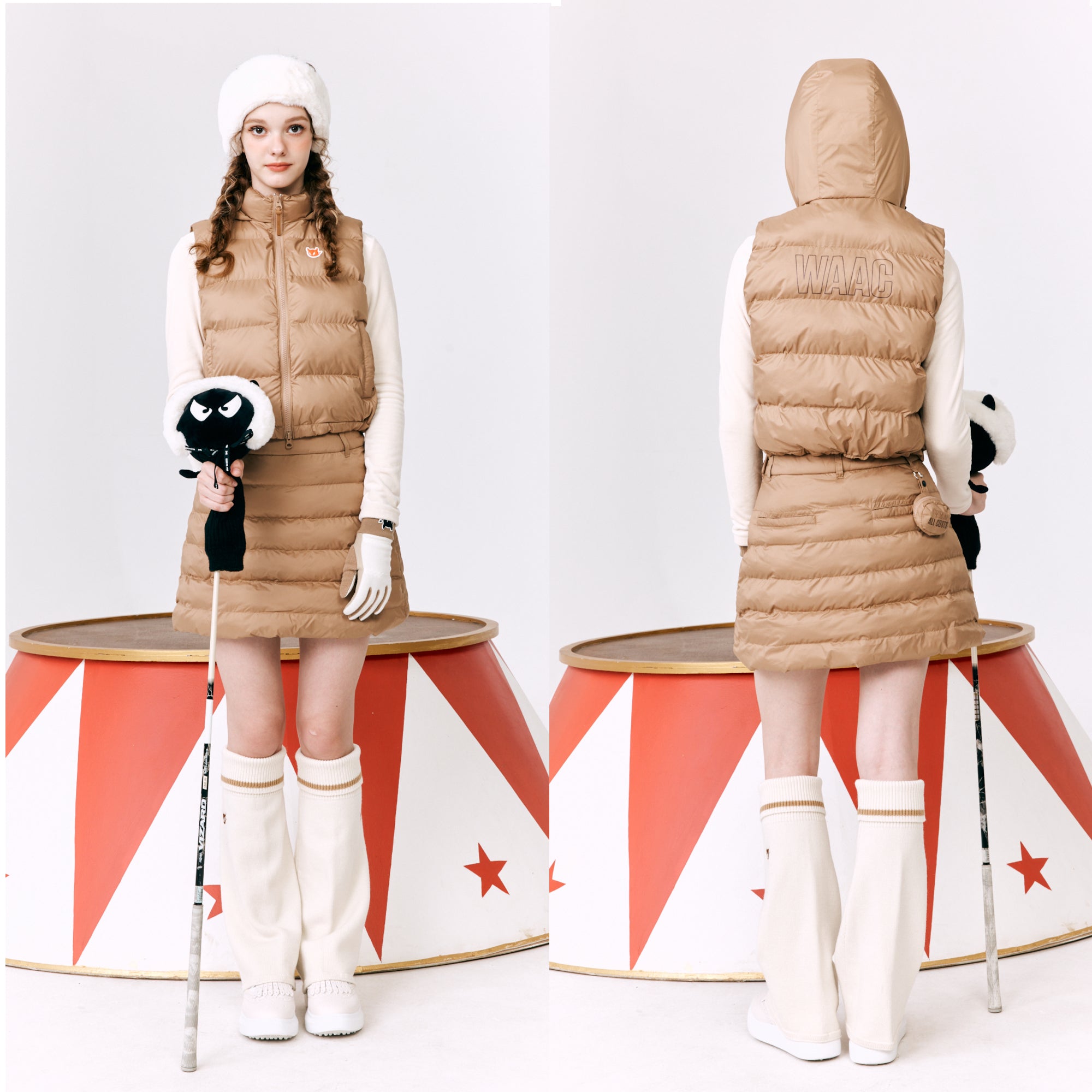 WOMEN LOFTECH™中綿アウターベスト ベージュ