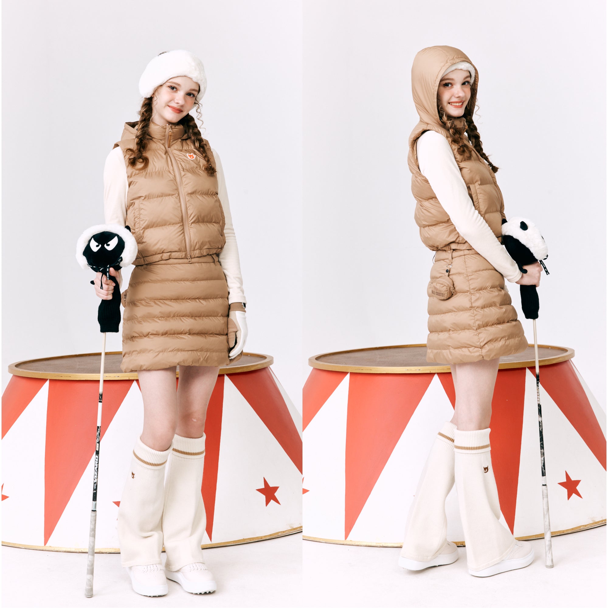 WOMEN LOFTECH™中綿スカート ベージュ