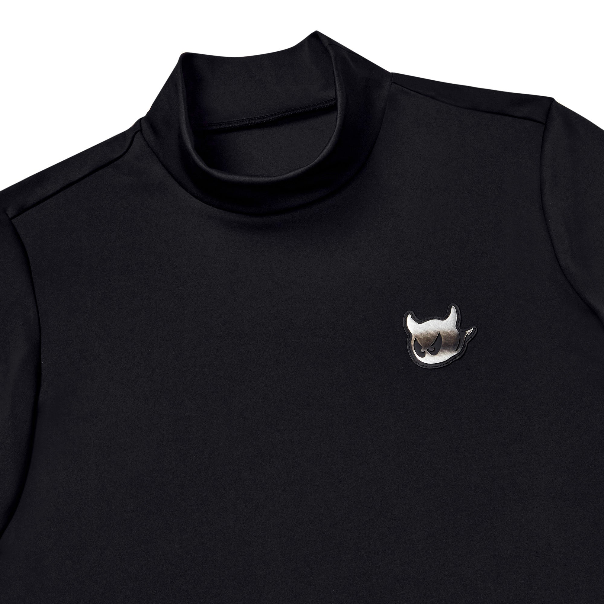 WOMEN ESSENTIAL モックネック ブラック