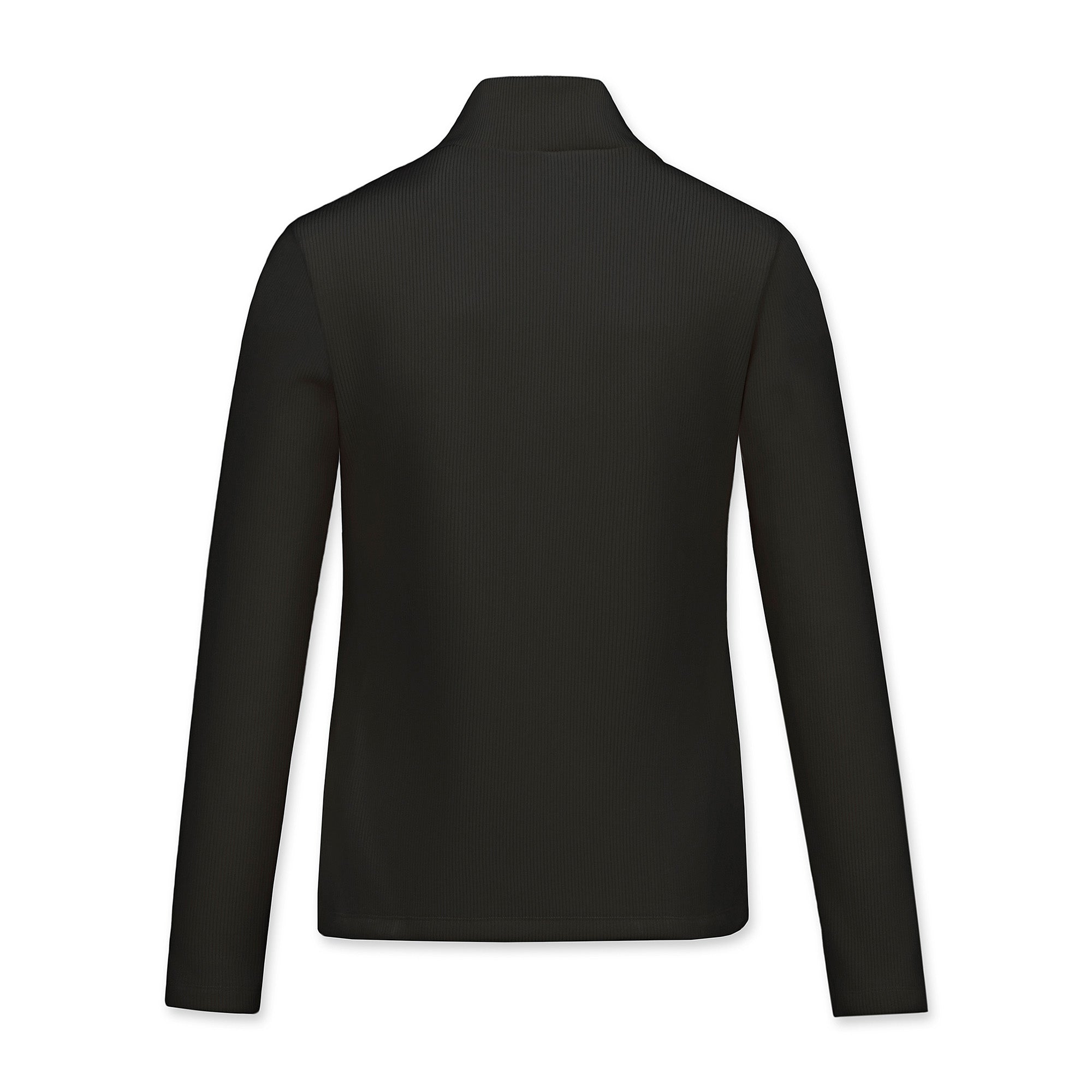 WOMEN コーデュロイフリースモックネック ブラック