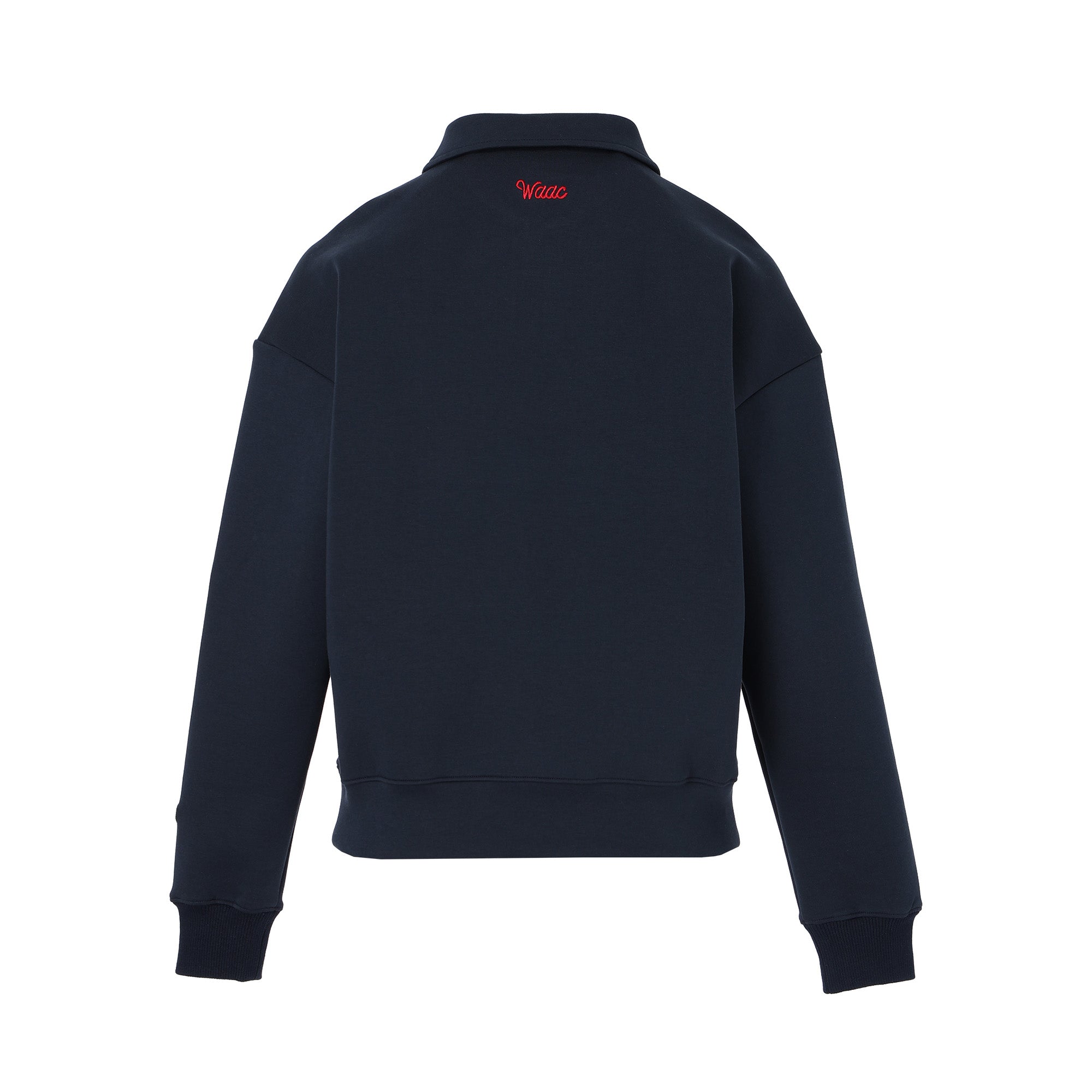 WOMEN スウェットポロ ネイビー