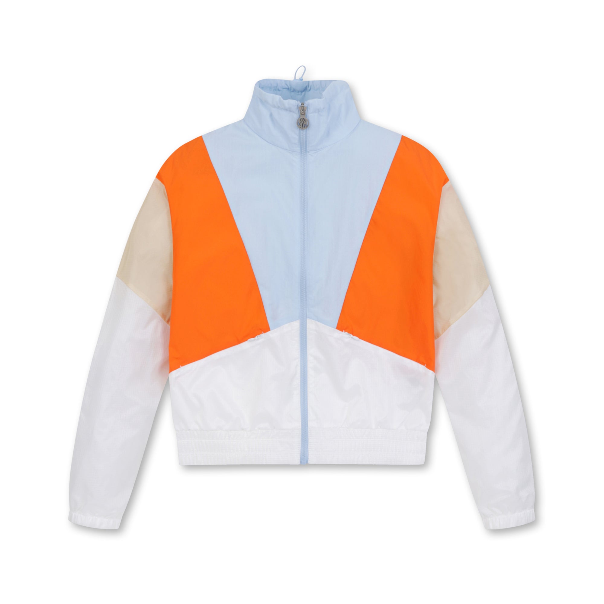 WOMEN カラーブロックブルゾン ライトブルー