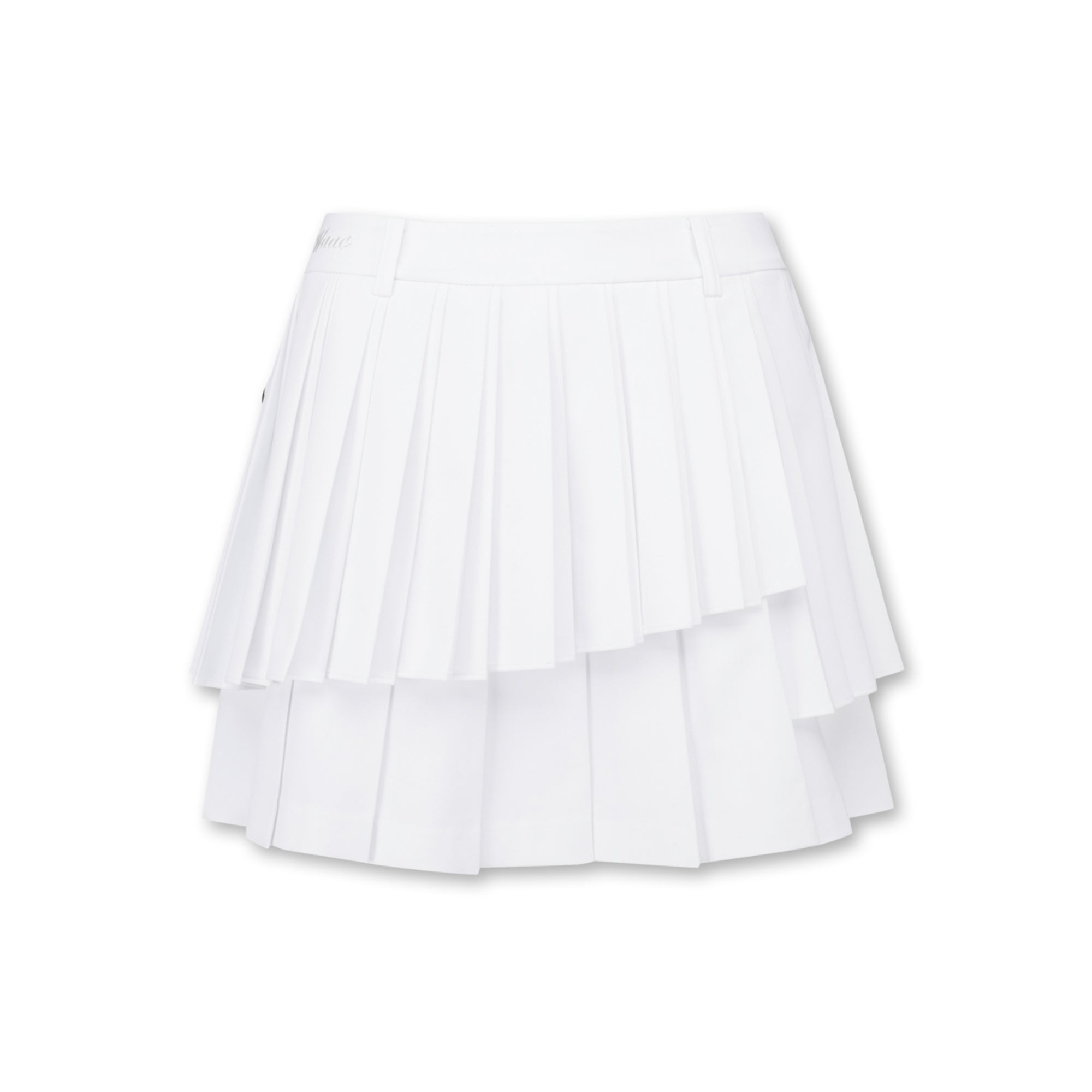 WOMENS プリーツラップスカート ホワイト/072342350