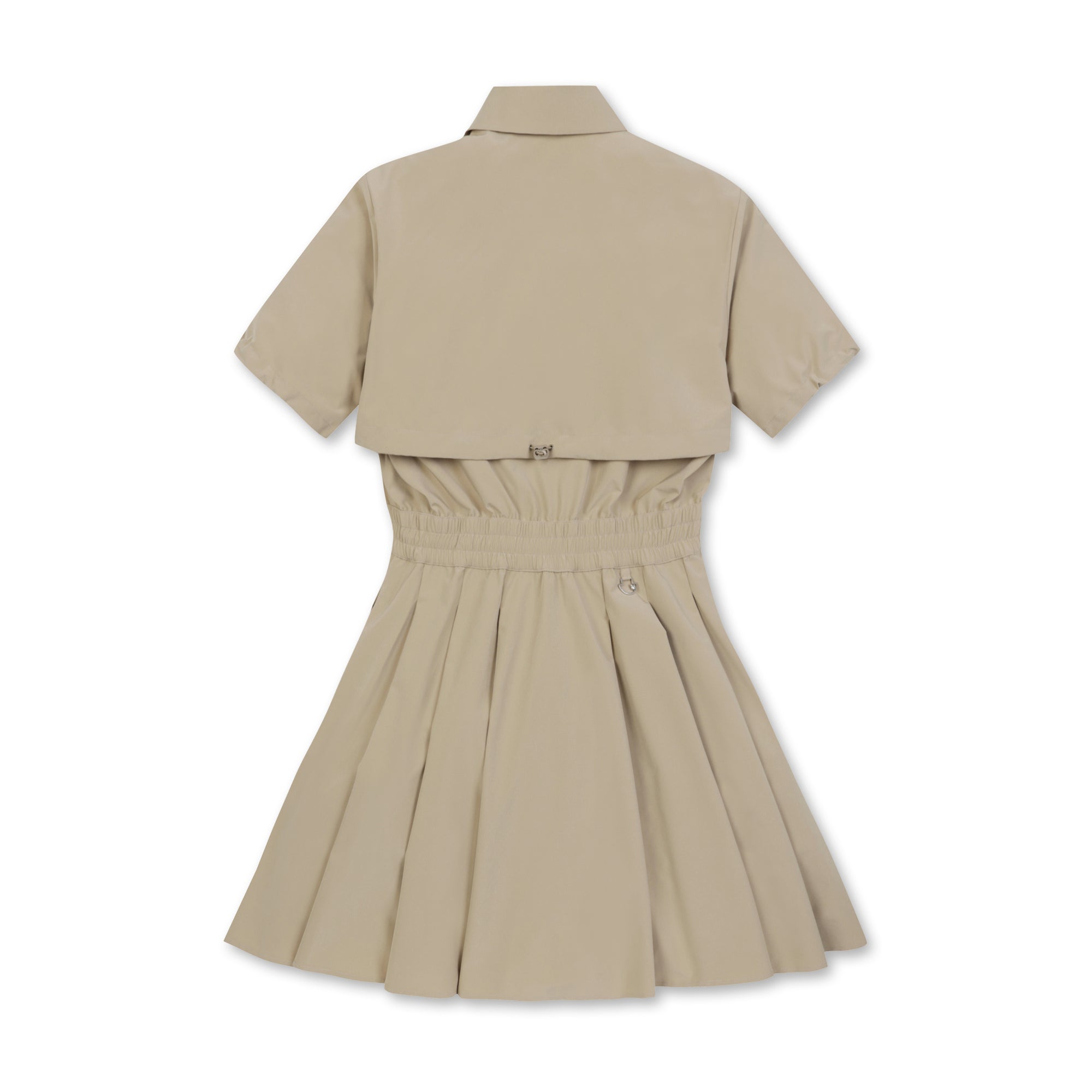 WOMEN ジップアップワンピース ベージュ