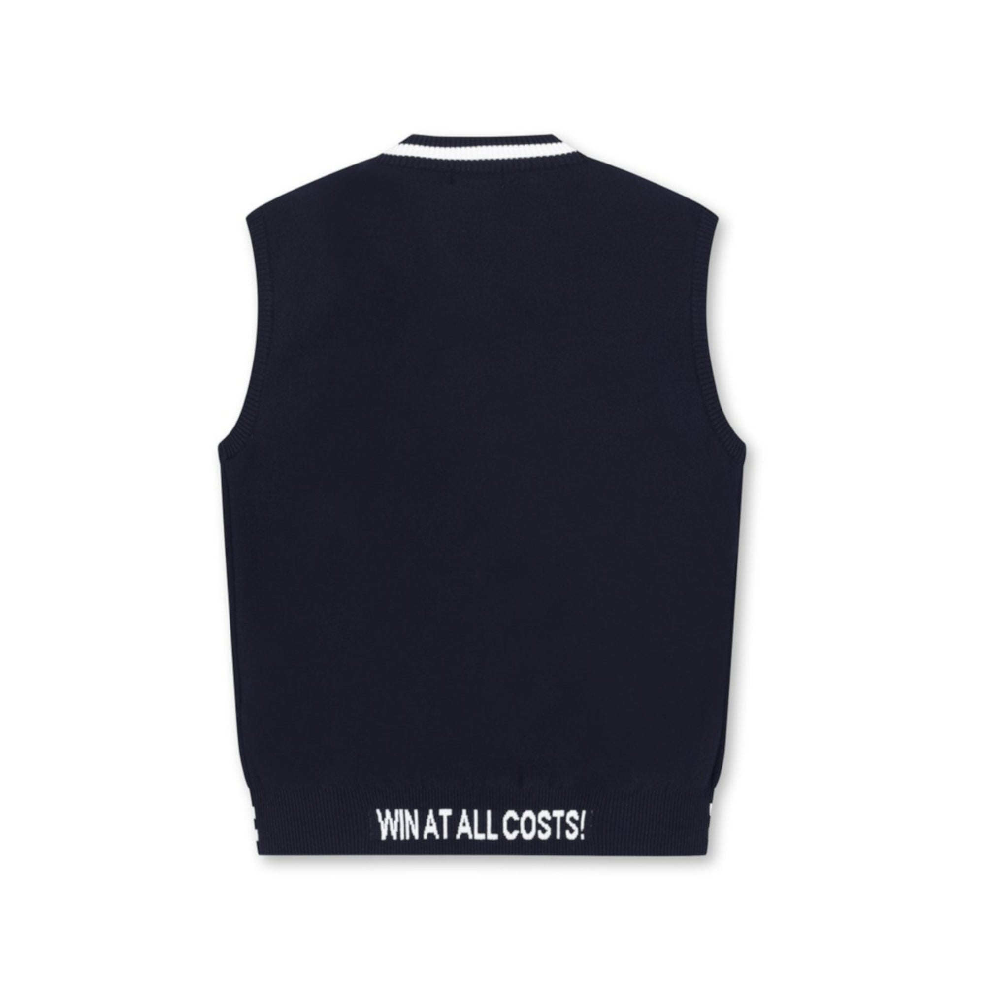 MENS ニットベスト ネイビー/072342700