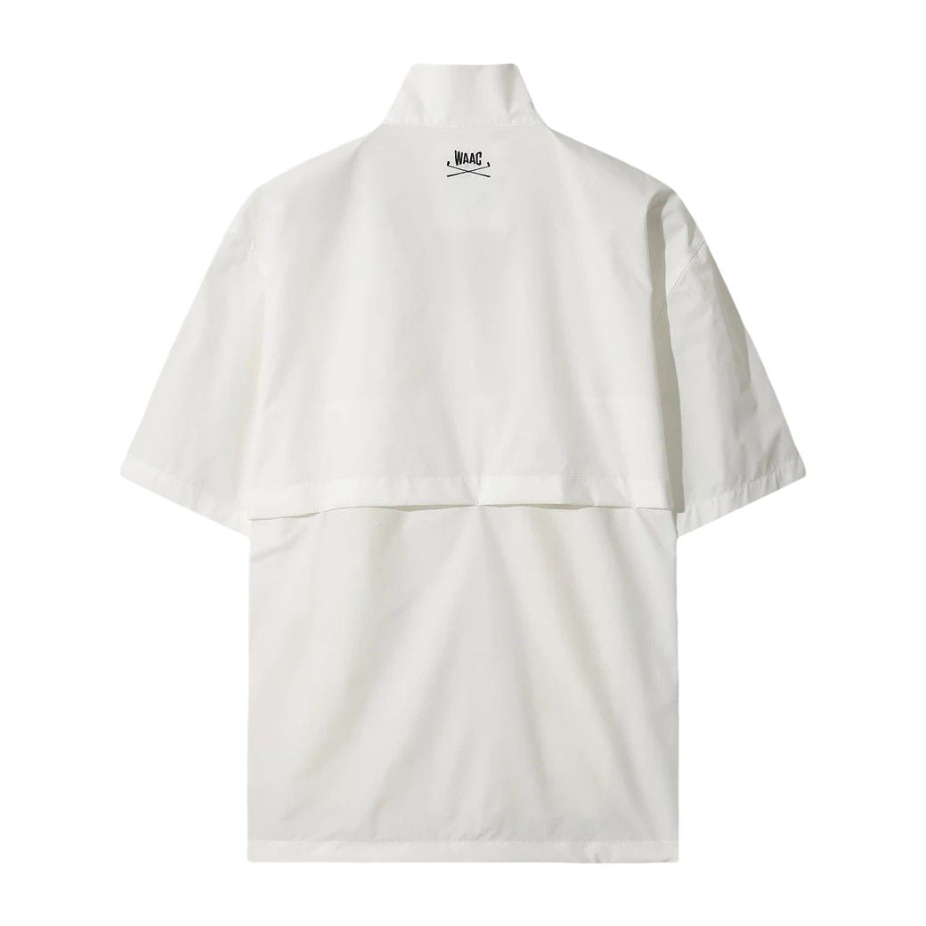 MEN ソリッド ハーフジップアノラック ホワイト