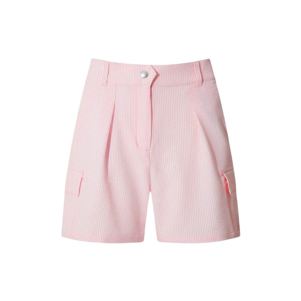 WOMEN シアサッカー ショートパンツ ピンク