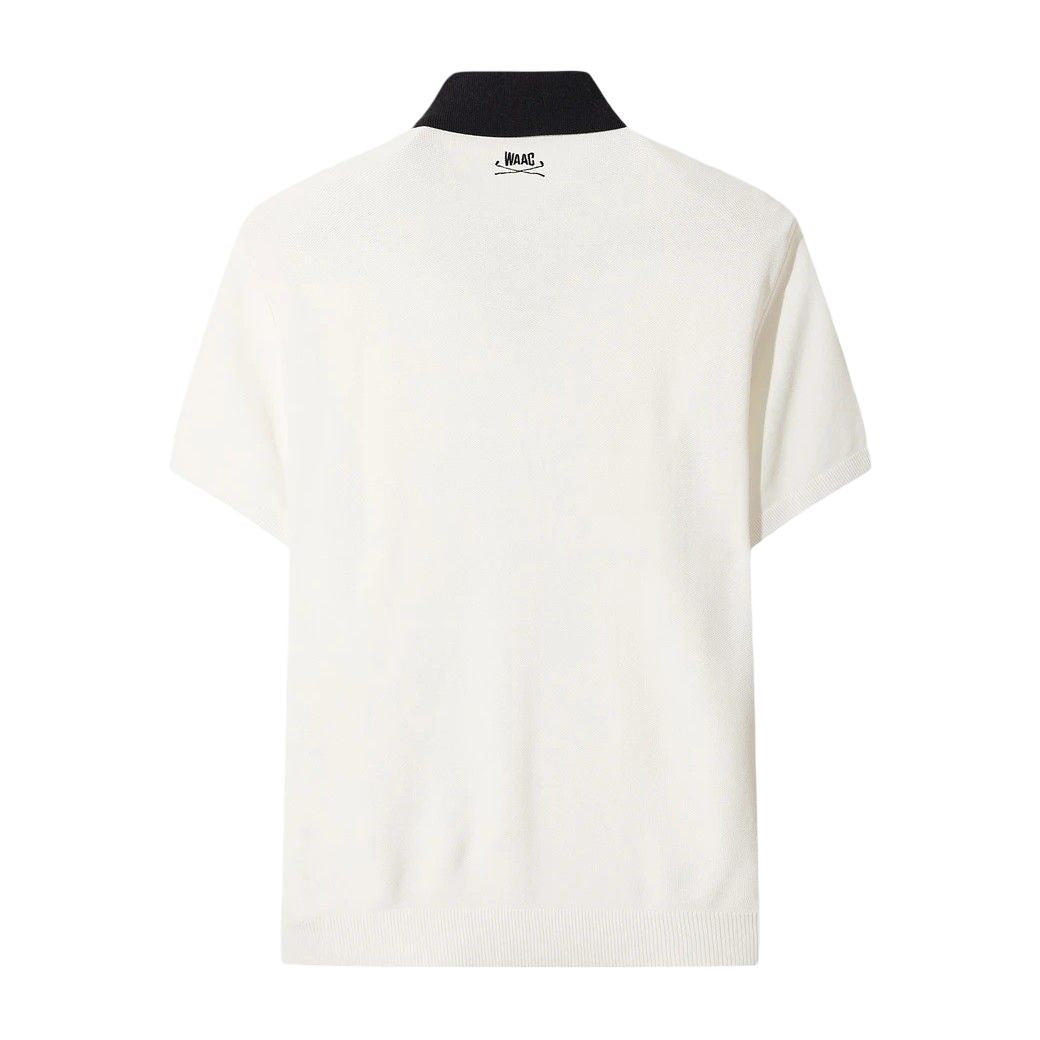 MEN ニットポロ アイボリー