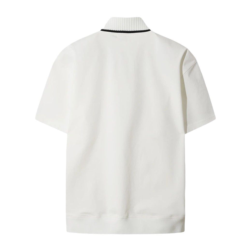 MEN ルーズフィット ポロスウェットシャツ ホワイト