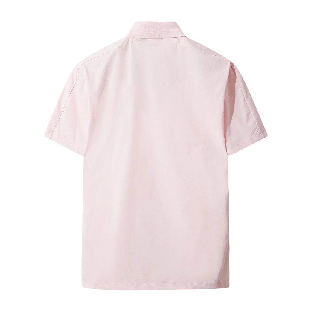 MEN ラグランスリーブ クールタッチポロシャツ ピンク