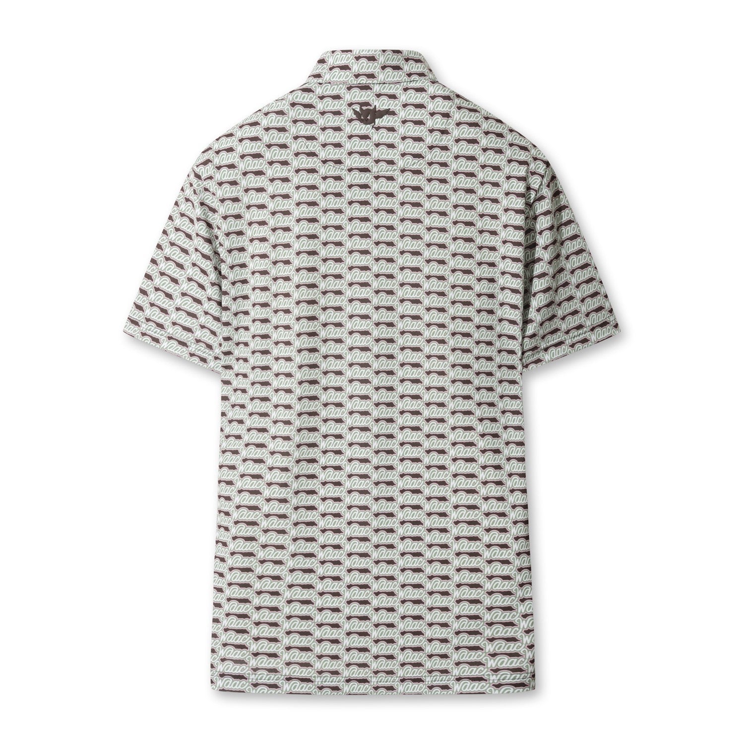 MEN 4WAYストレッチ レトロロゴポロシャツ ブラウン