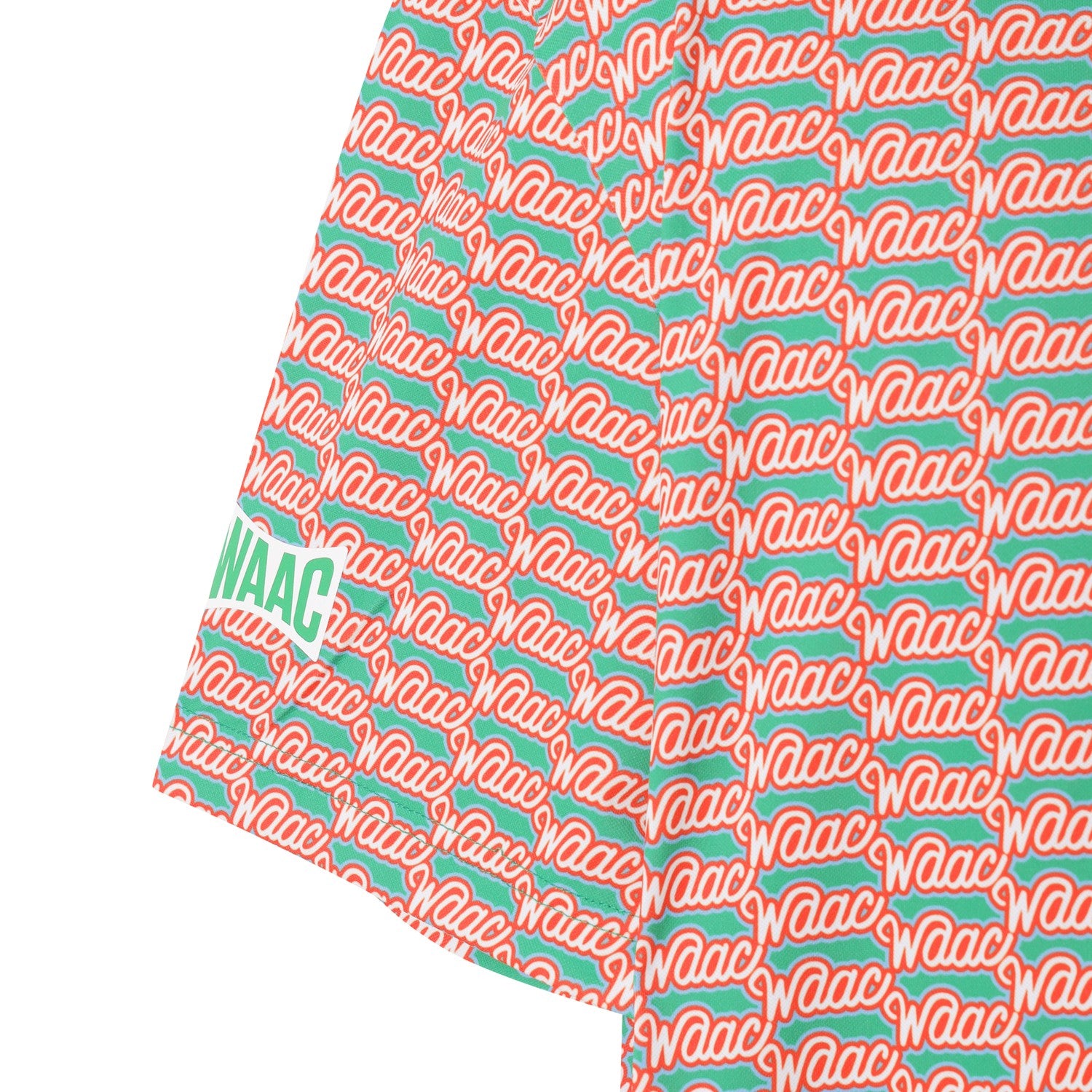 MEN 4WAYストレッチ レトロロゴポロシャツ グリーン