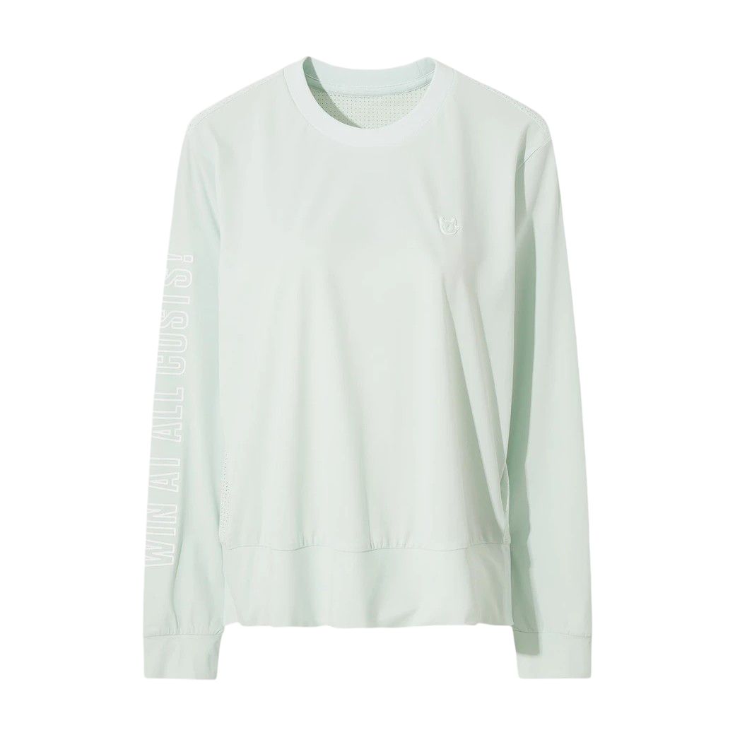 WOMEN クールパンチング スウェットTシャツ ミント