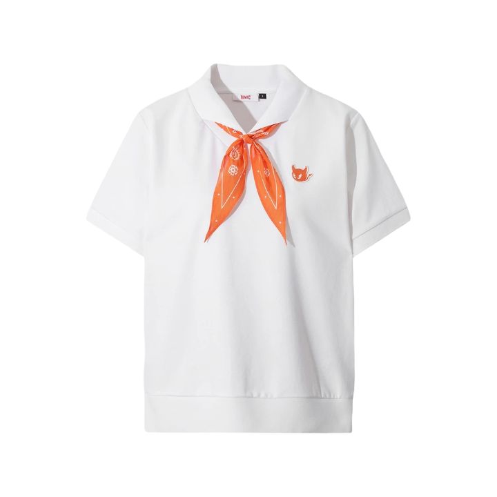 WOMEN ツイリーポイントTシャツ アイボリー