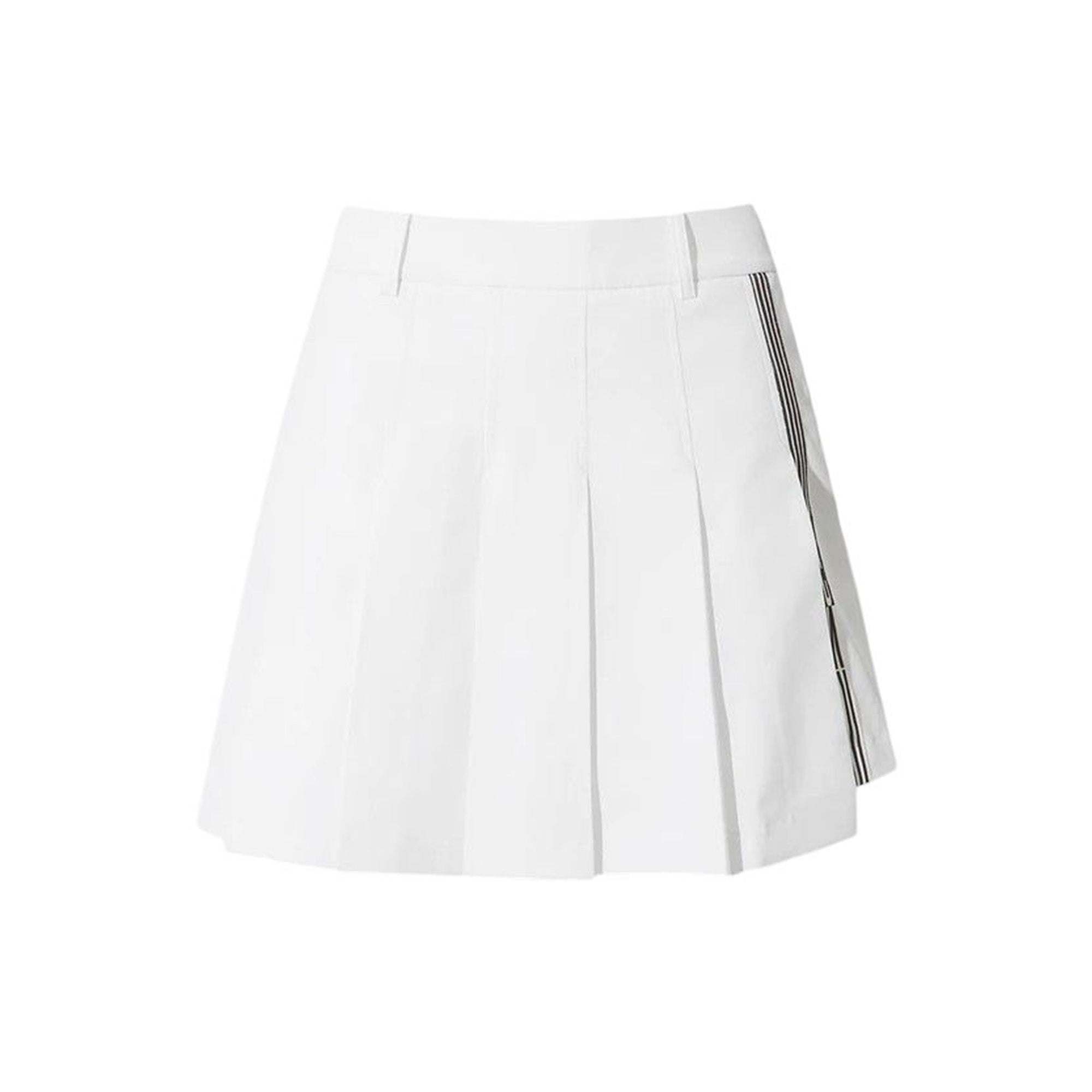 WOMEN ESSENTIAL アシンメトリープリーツスカート ホワイト