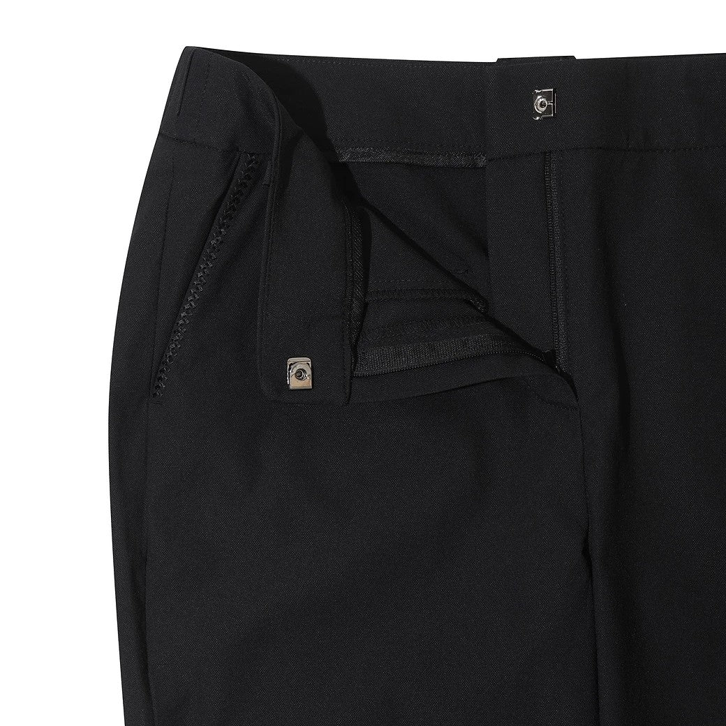 WOMEN ESSENTIAL クールストレートパンツ ブラック