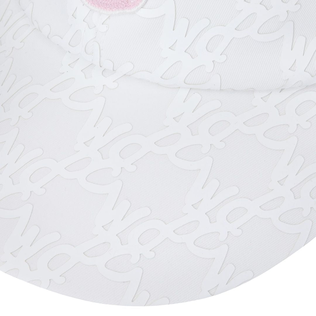 ロゴパターンバイザー ホワイト