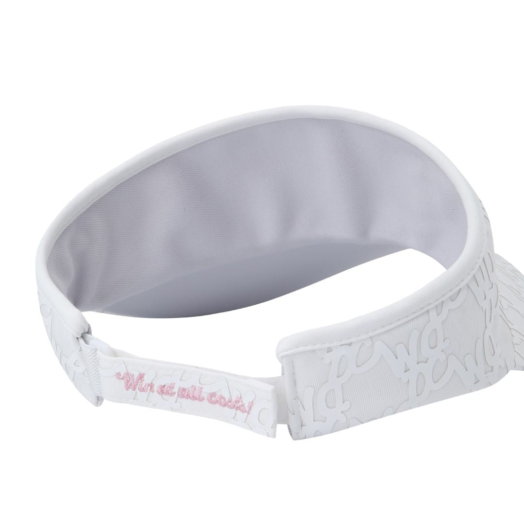 ロゴパターンバイザー ホワイト