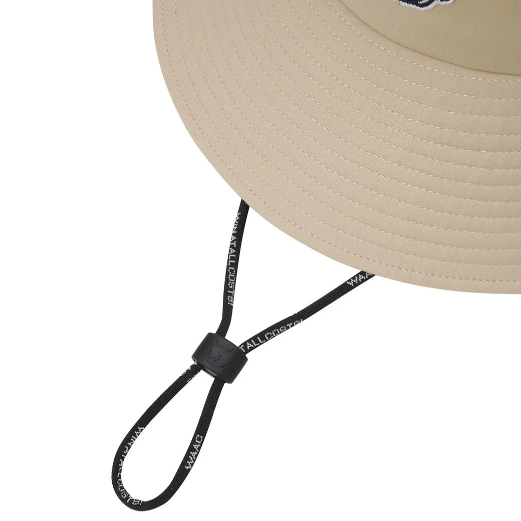 UNISEX COOLMAX ワイドブリム バケットハット ベージュ