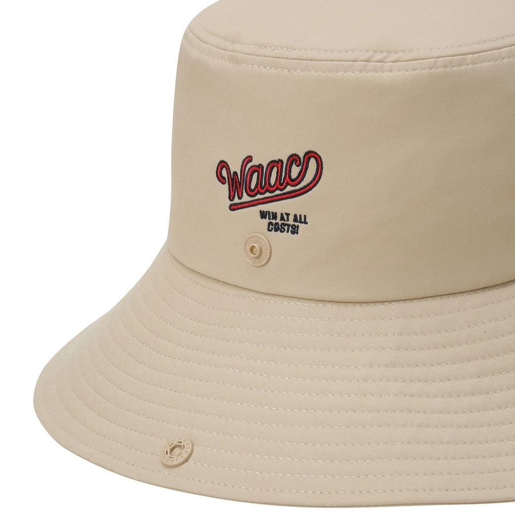 UNISEX COOLMAX ワイドブリム バケットハット ベージュ