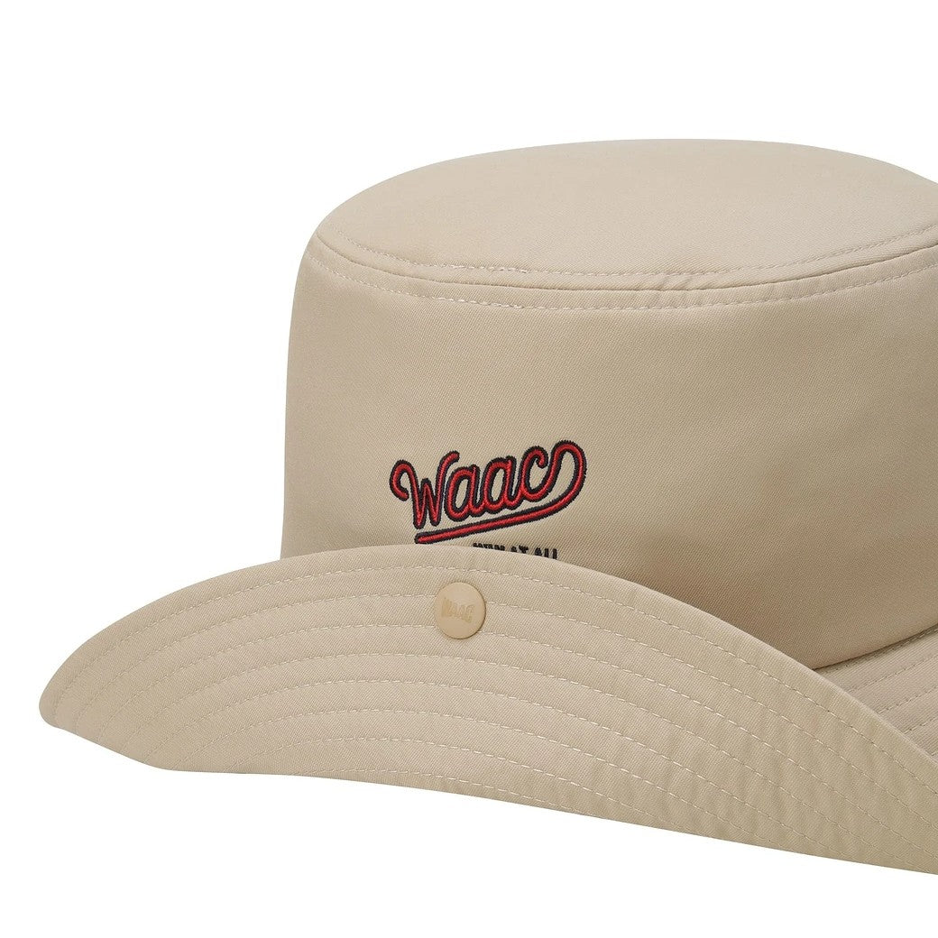 UNISEX COOLMAX ワイドブリム バケットハット ベージュ