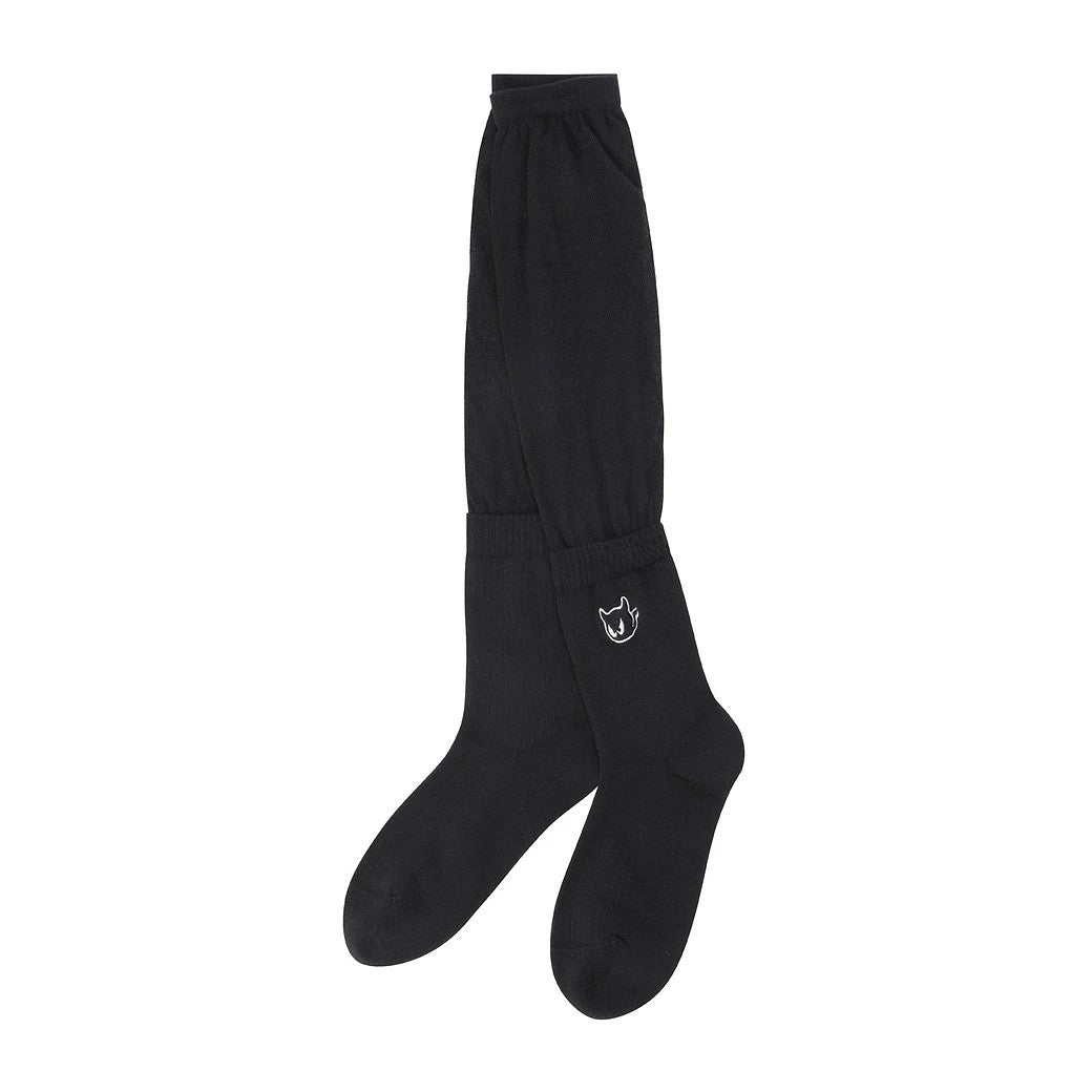 WOMEN ルーズシアーソックス ブラック