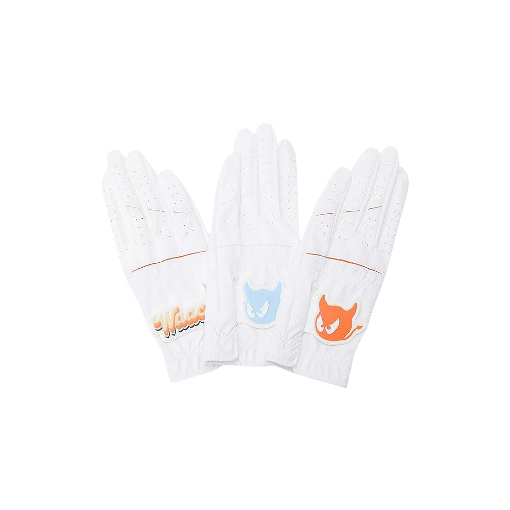 WOMEN SYNTHETIC LEATHER 3セットグローブ オレンジ