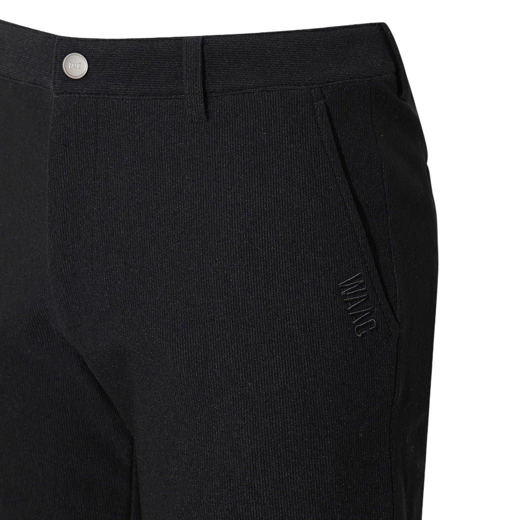 MEN トリコットコーデュロイ ストレッチパンツ ブラック