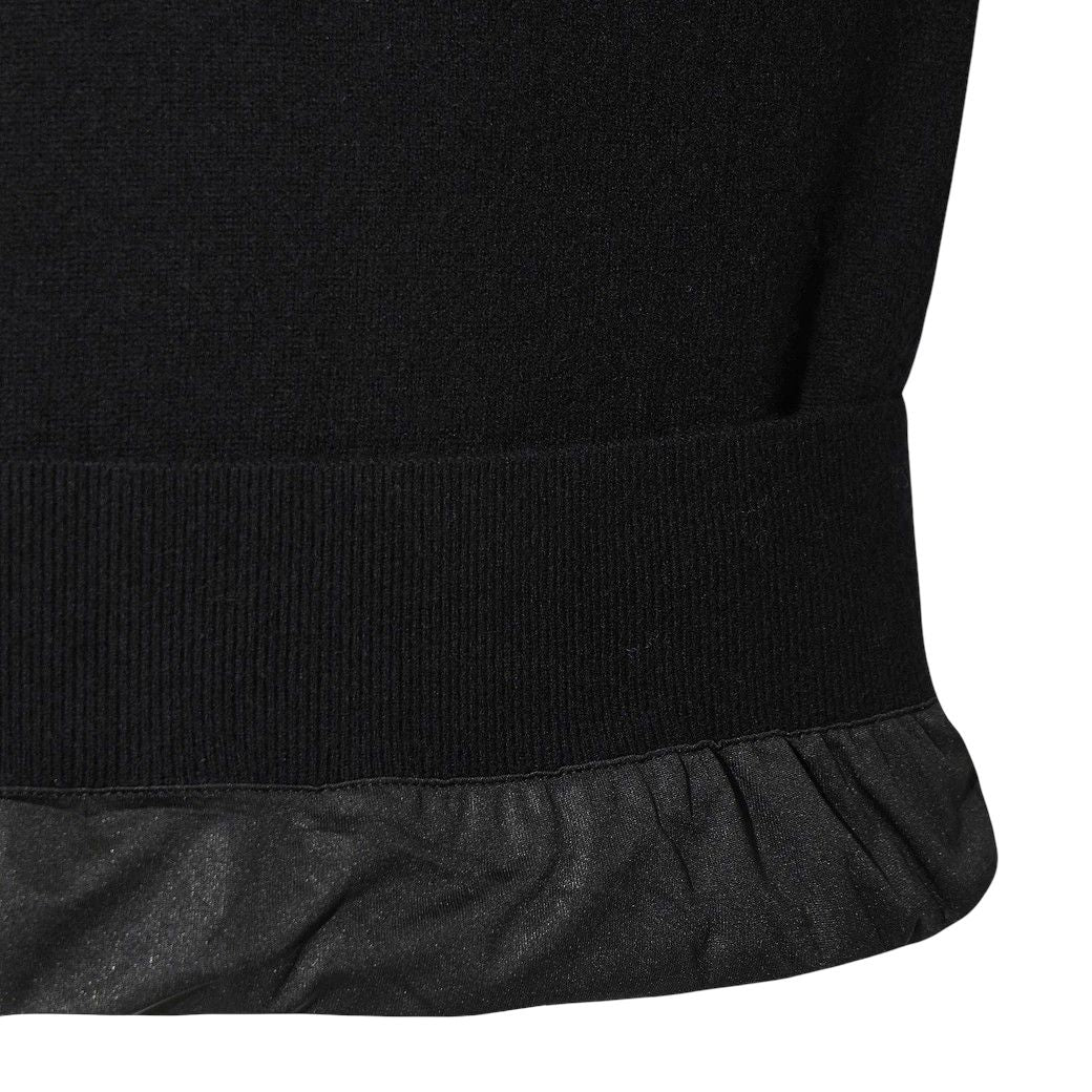 MEN PURE WOOL シグネチャーハーフジップセーター ブラック