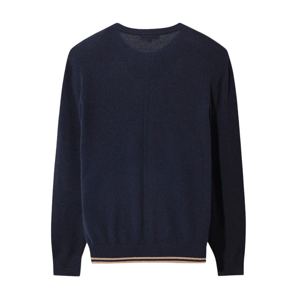 MEN WTO カシミヤ ホールガーメント セーター ネイビー