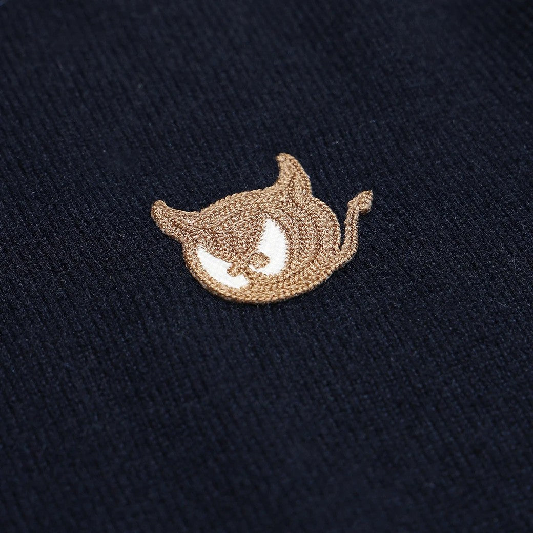 WOMEN WTO カシミヤ100 ホールガーメントセーター ネイビー