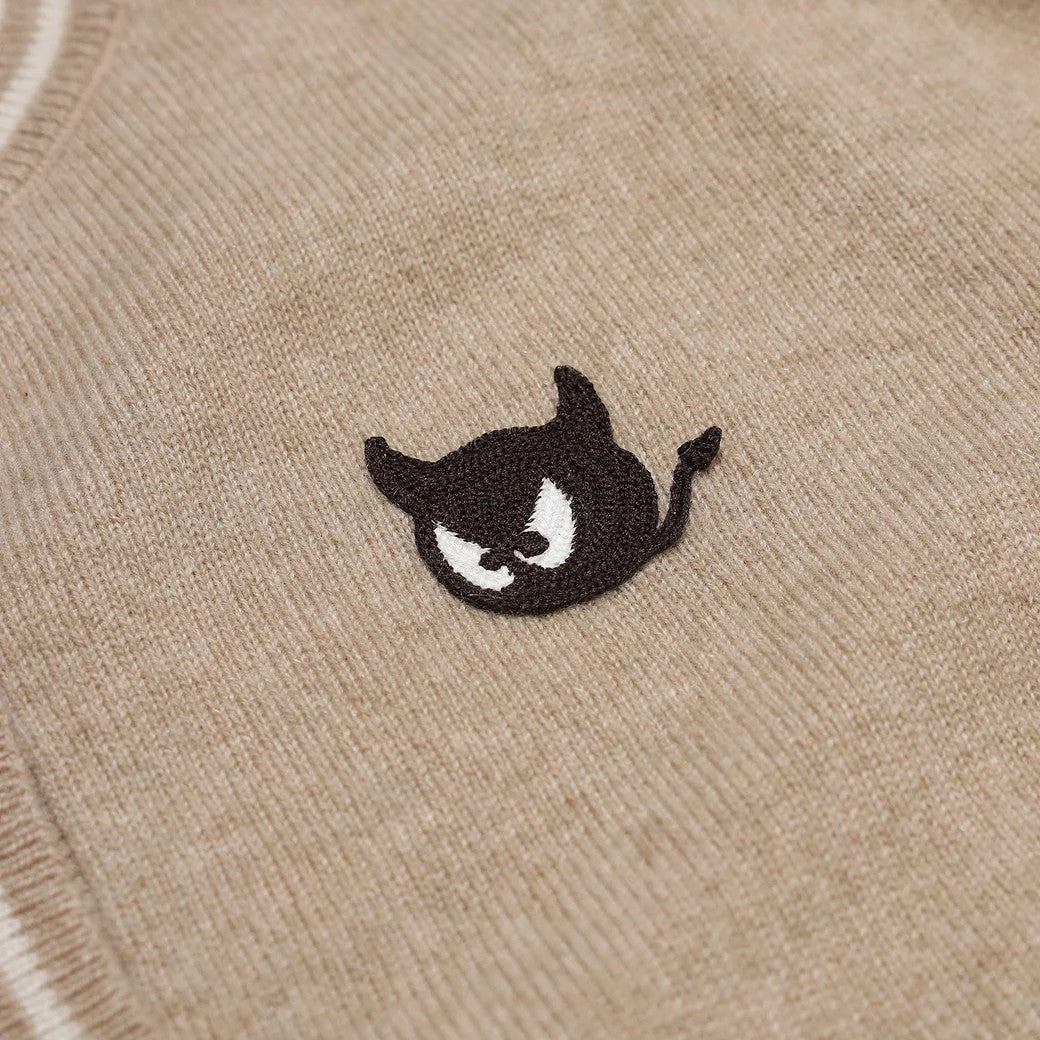 WOMEN WTO カシミヤ100 ホールガーメントカーディガン ベージュ
