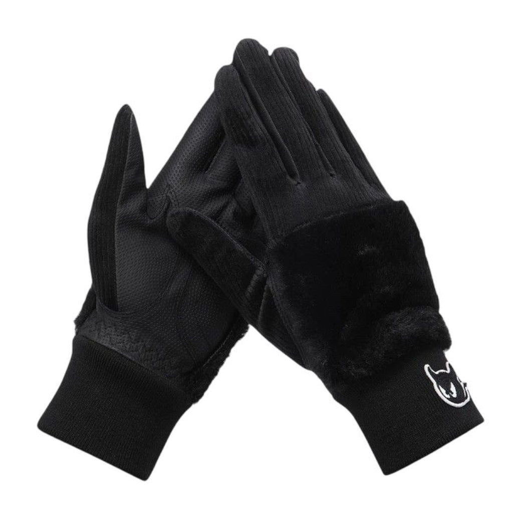 WOMEN Synthetic Leather グローブ ブラック