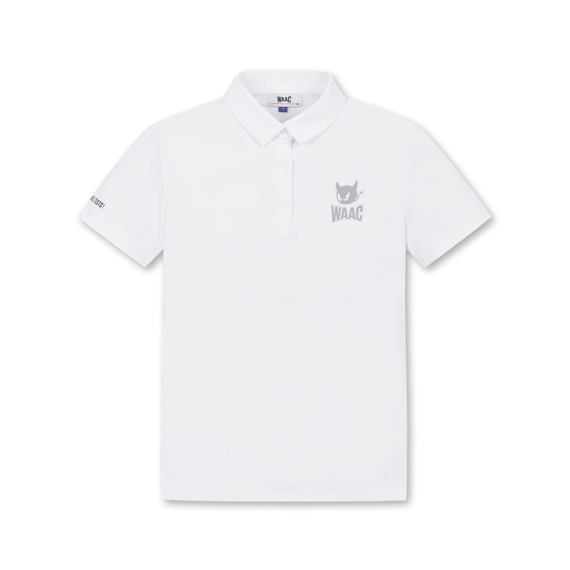 WOMEN ESSENTIAピケポロシャツ ホワイト