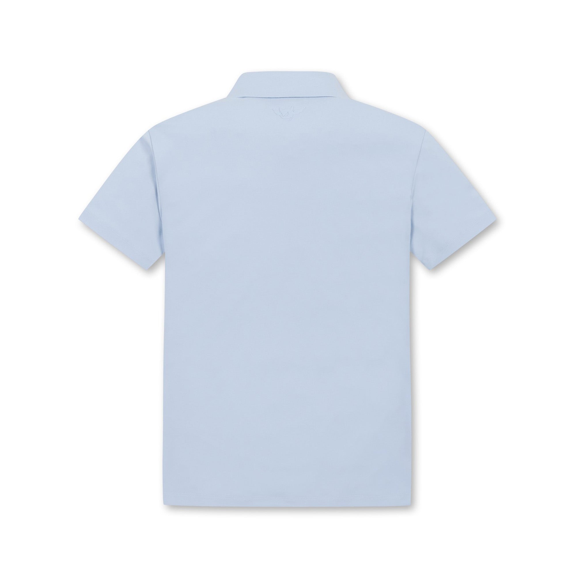 WOMEN ESSENTIALピケポロシャツ ライトブルー