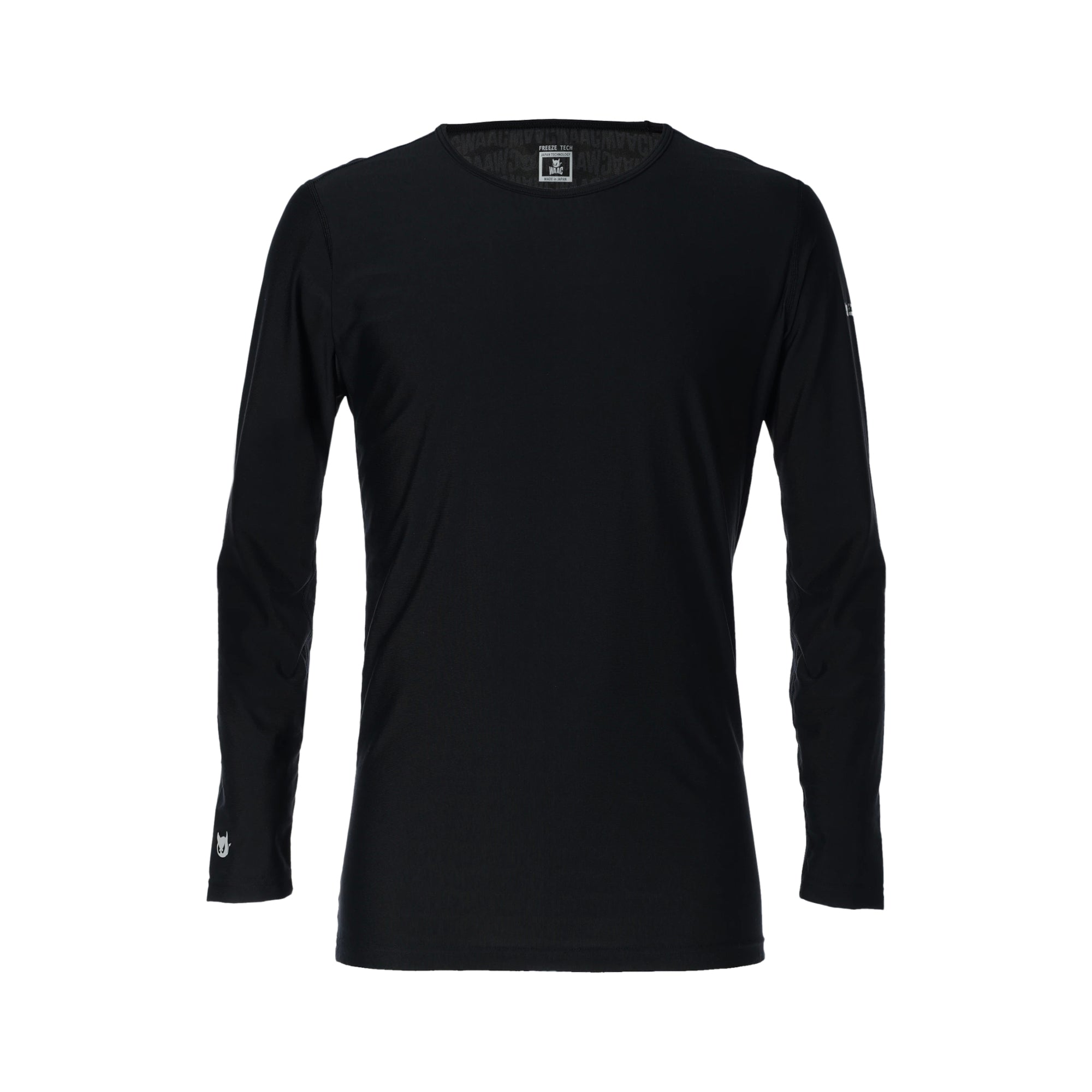 MENS FREEZE TECH 氷撃長袖クルーネック ブラック/072242850