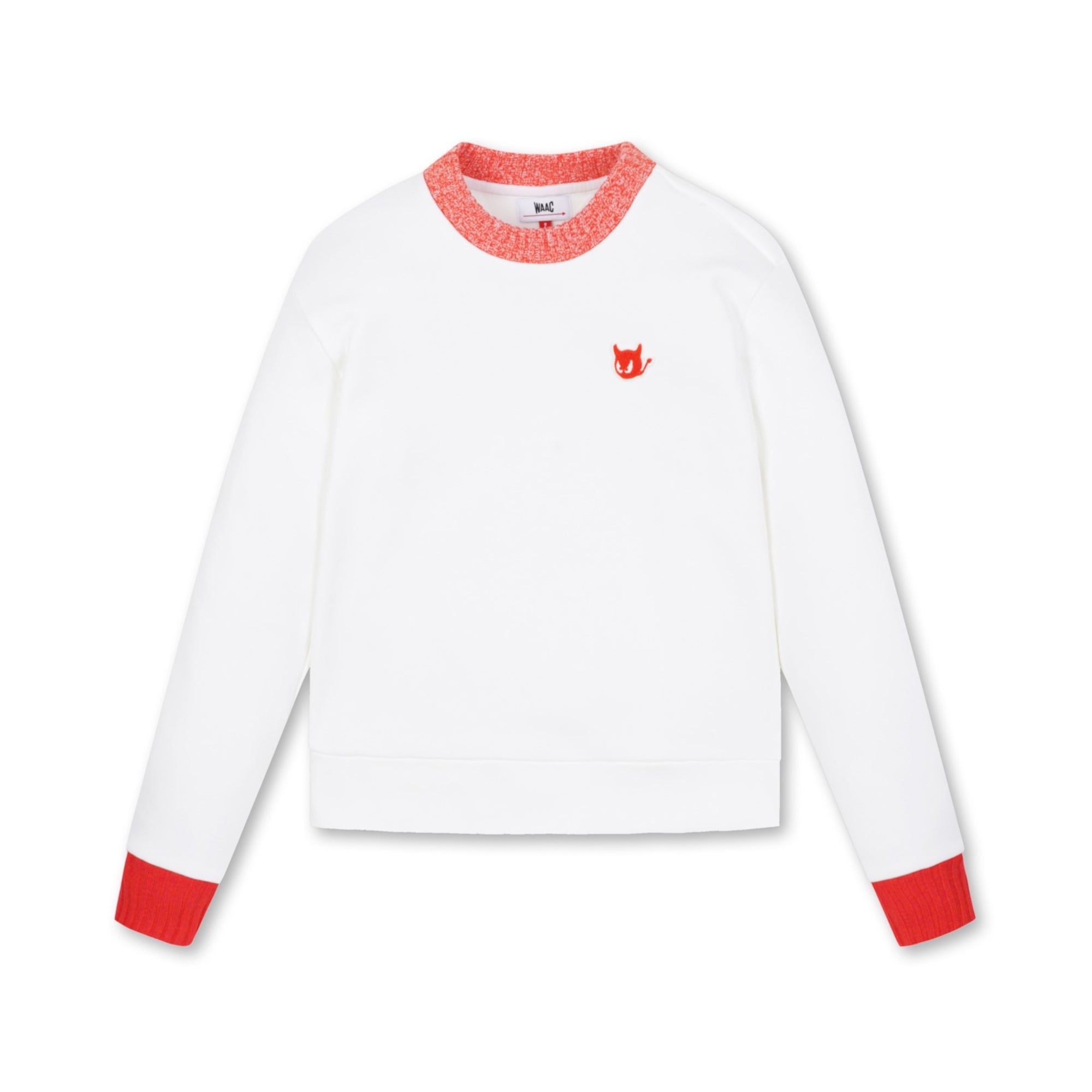 WOMEN カラー配色防風トップス アイボリー