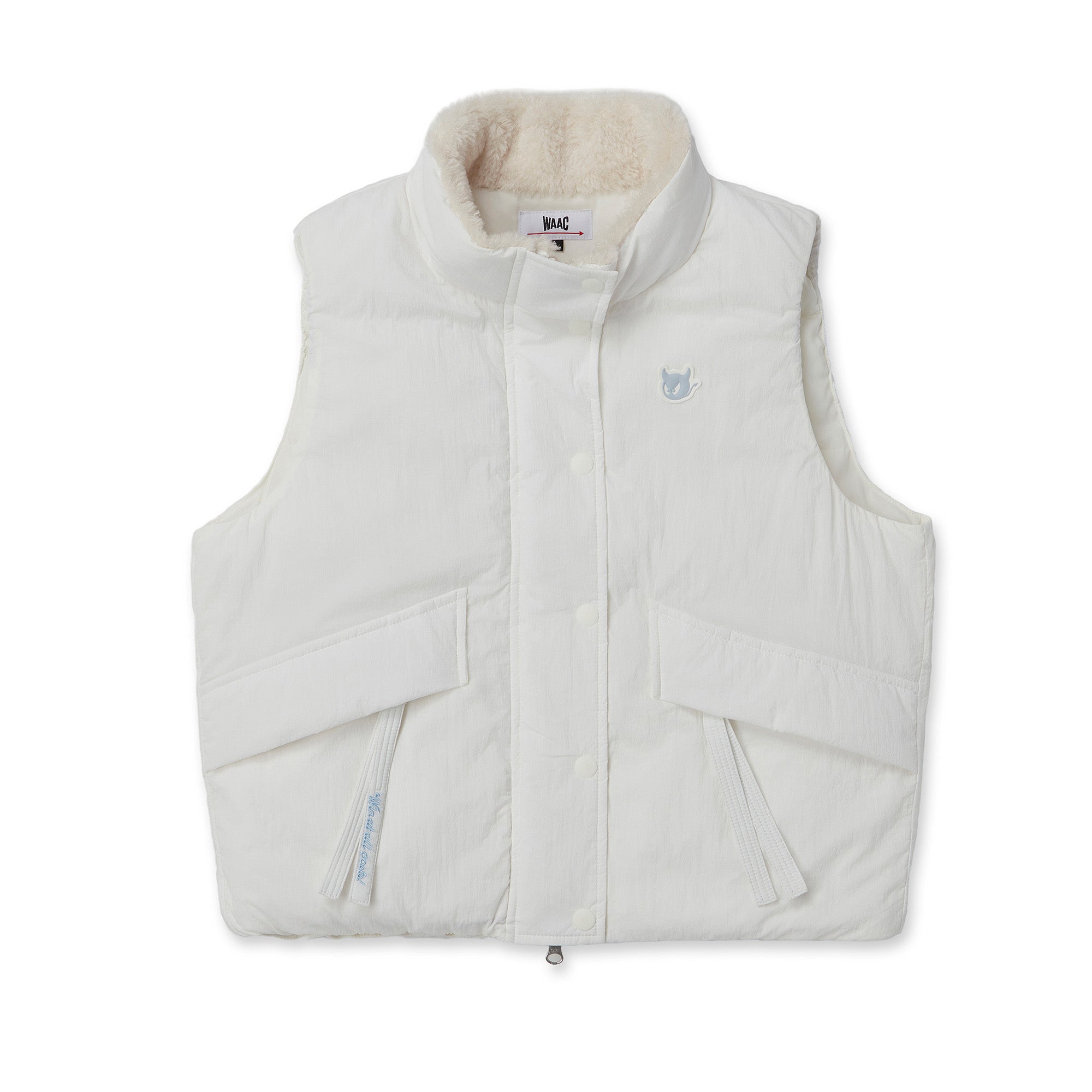 WOMEN パデッドアウターベスト アイボリー