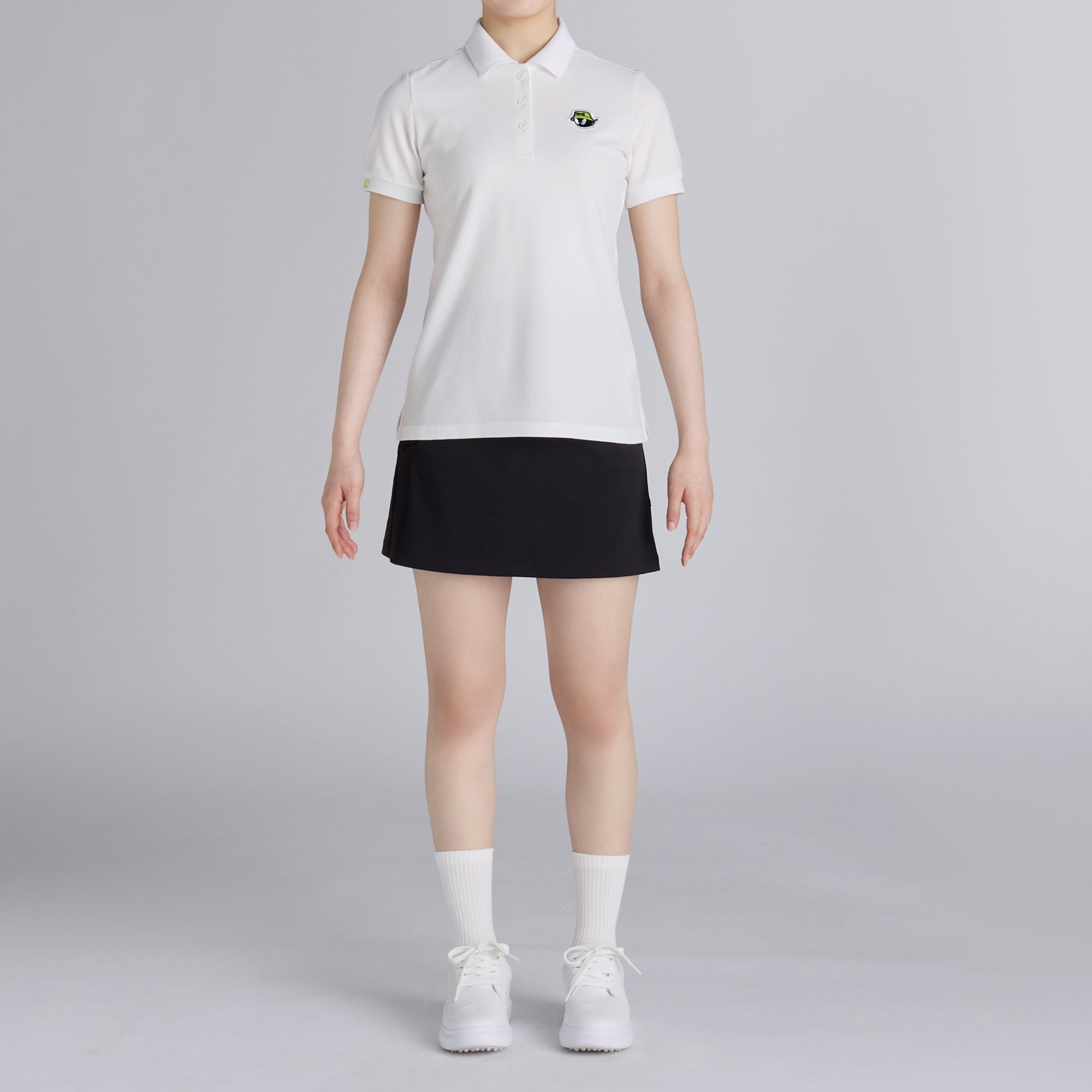 WOMENS クラシックピケ 半袖ポロシャツ ホワイト/072242052