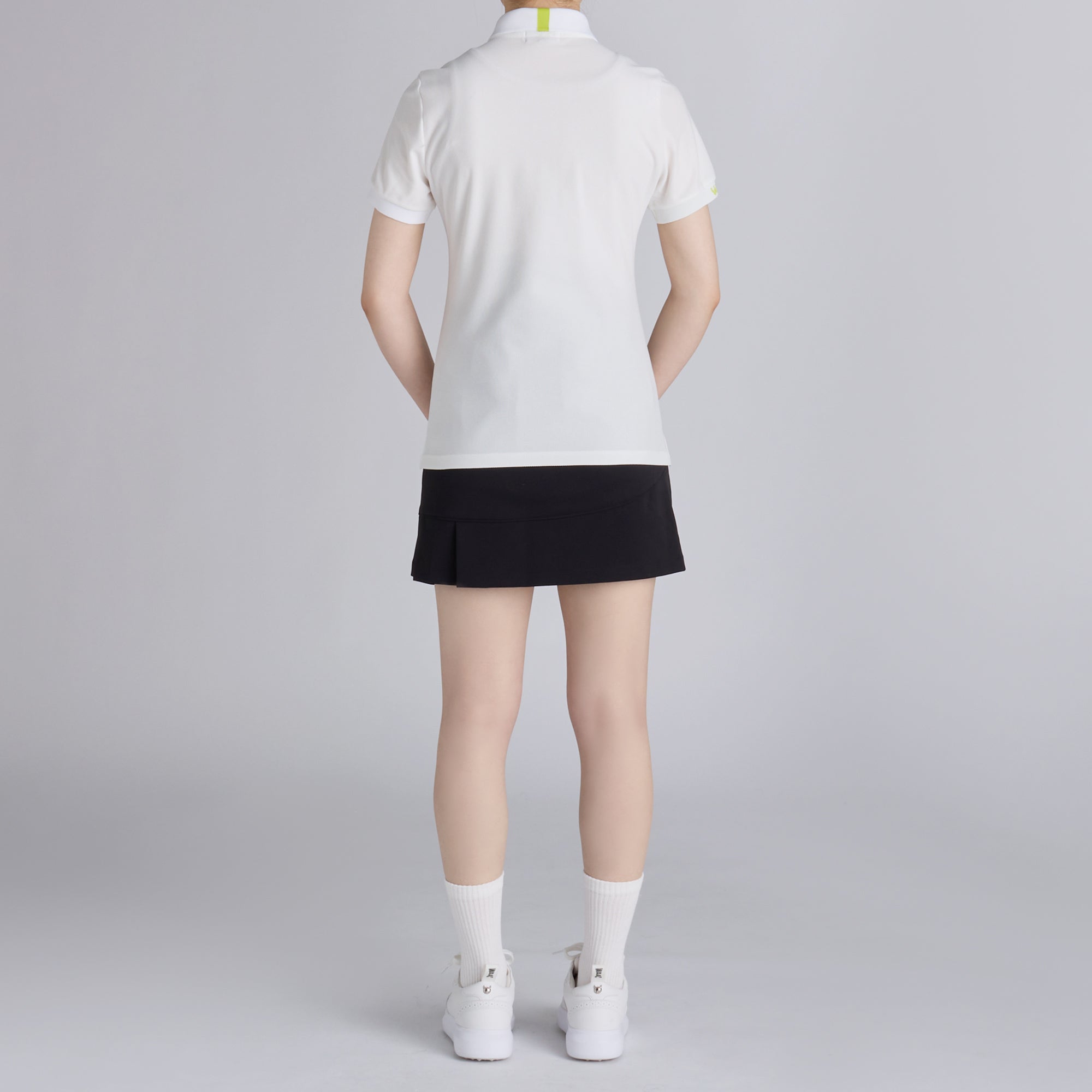 WOMENS クラシックピケ 半袖ポロシャツ ホワイト/072242052