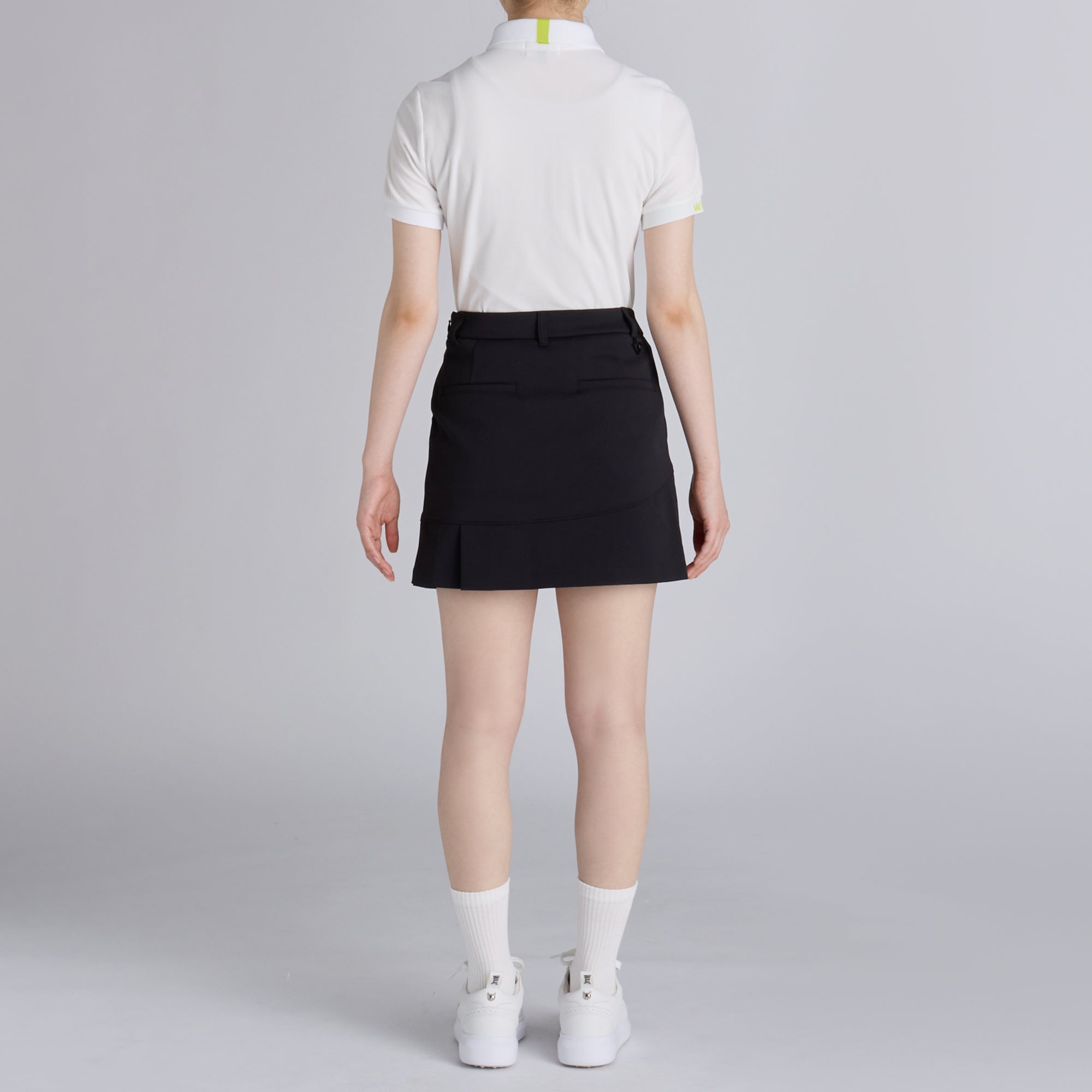 WOMENS クラシックピケ 半袖ポロシャツ ブラック/072242052