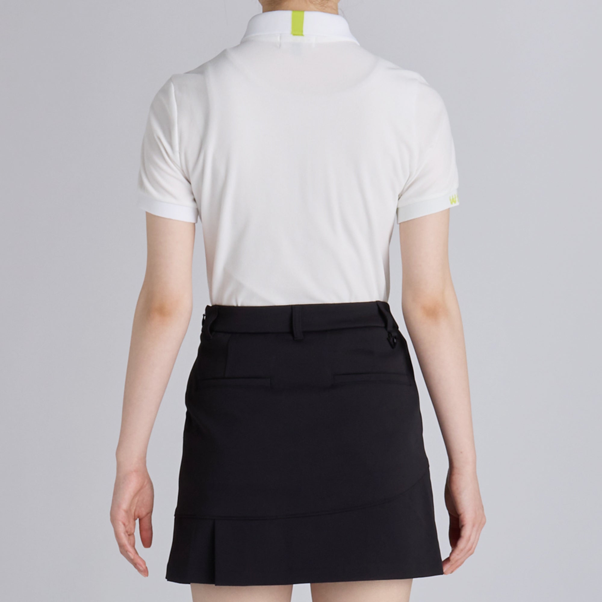WOMENS クラシックピケ 半袖ポロシャツ ブラック/072242052