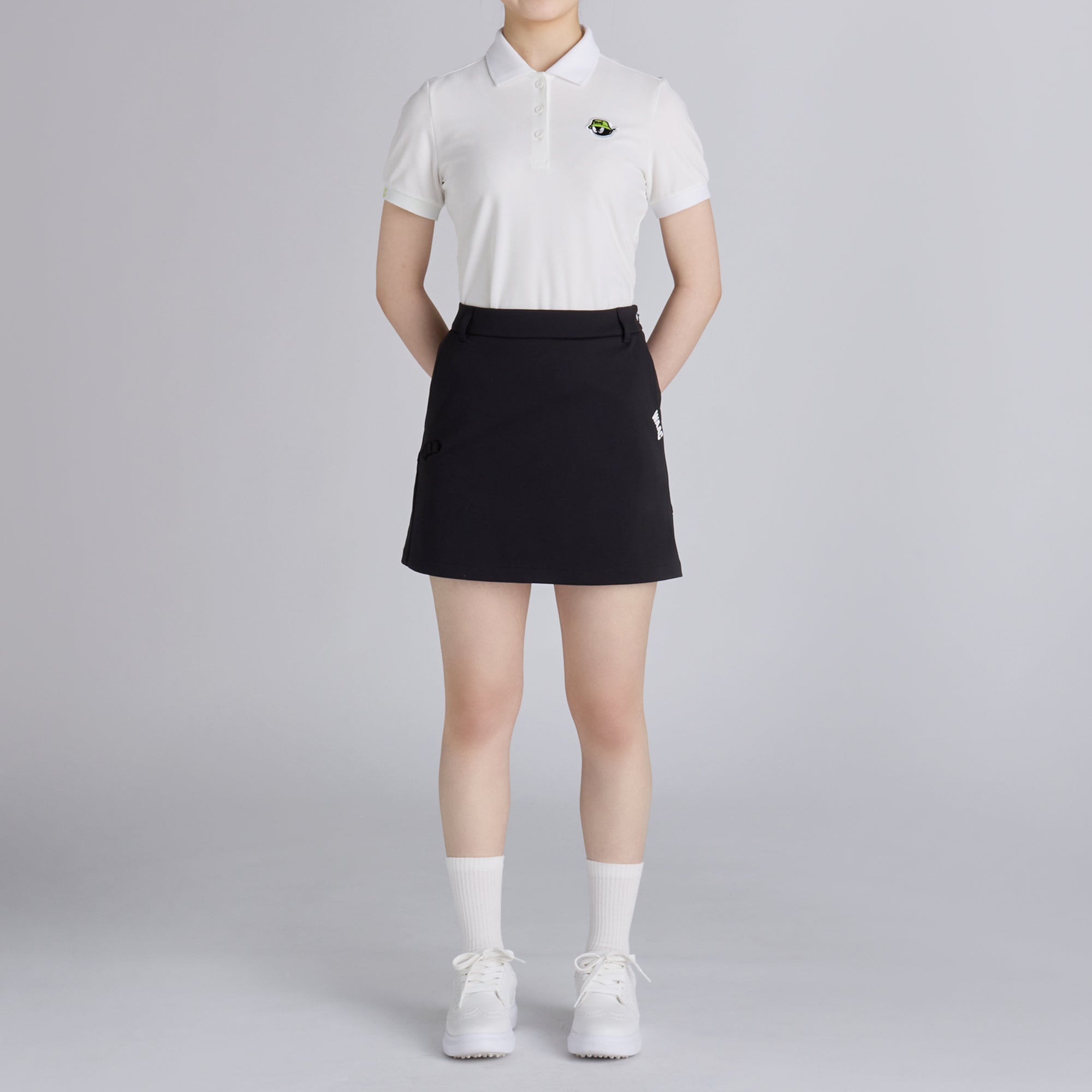 WOMENS クラシックピケ 半袖ポロシャツ ホワイト/072242052
