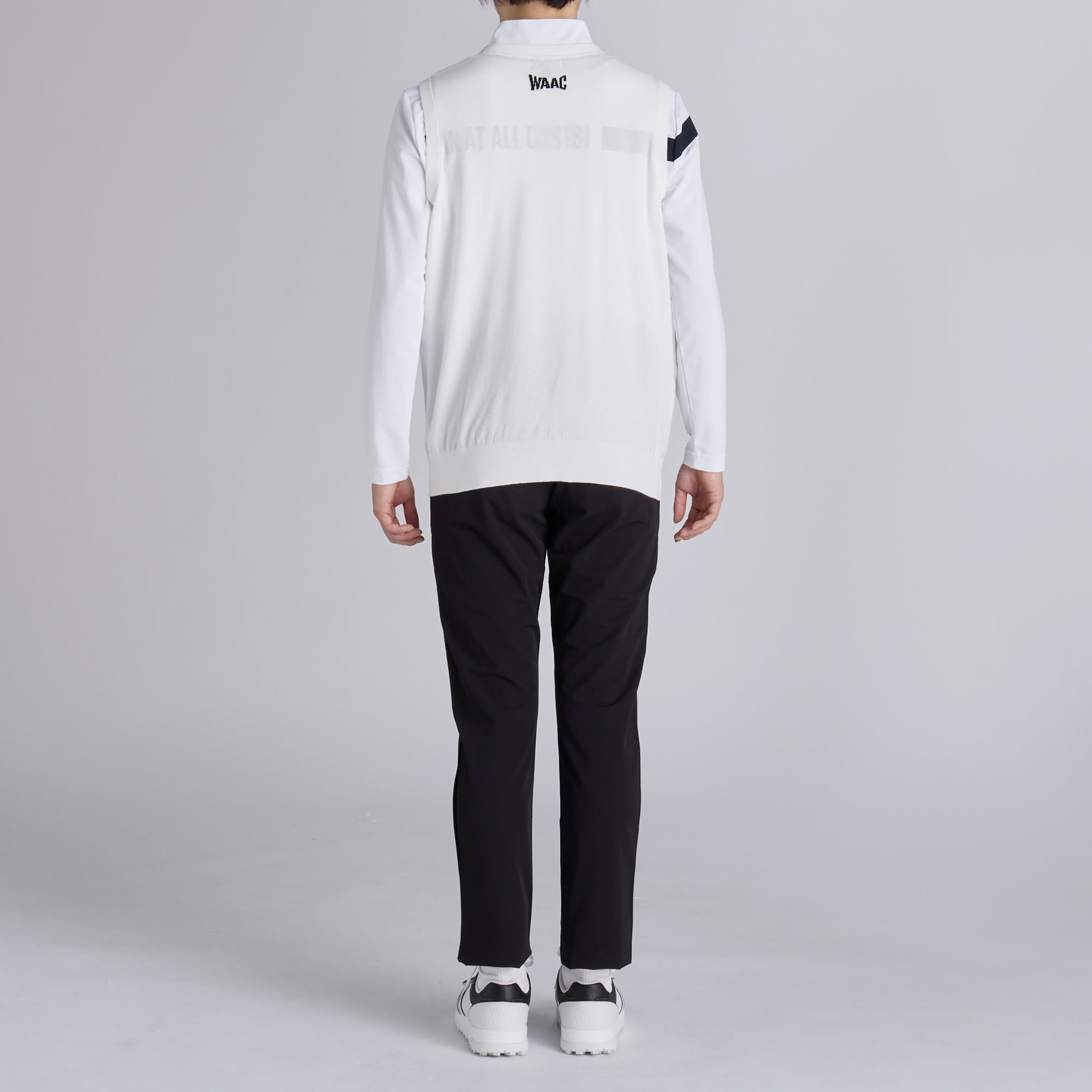 MENS ソフトタッチベーシックニットベスト ホワイト/072242712