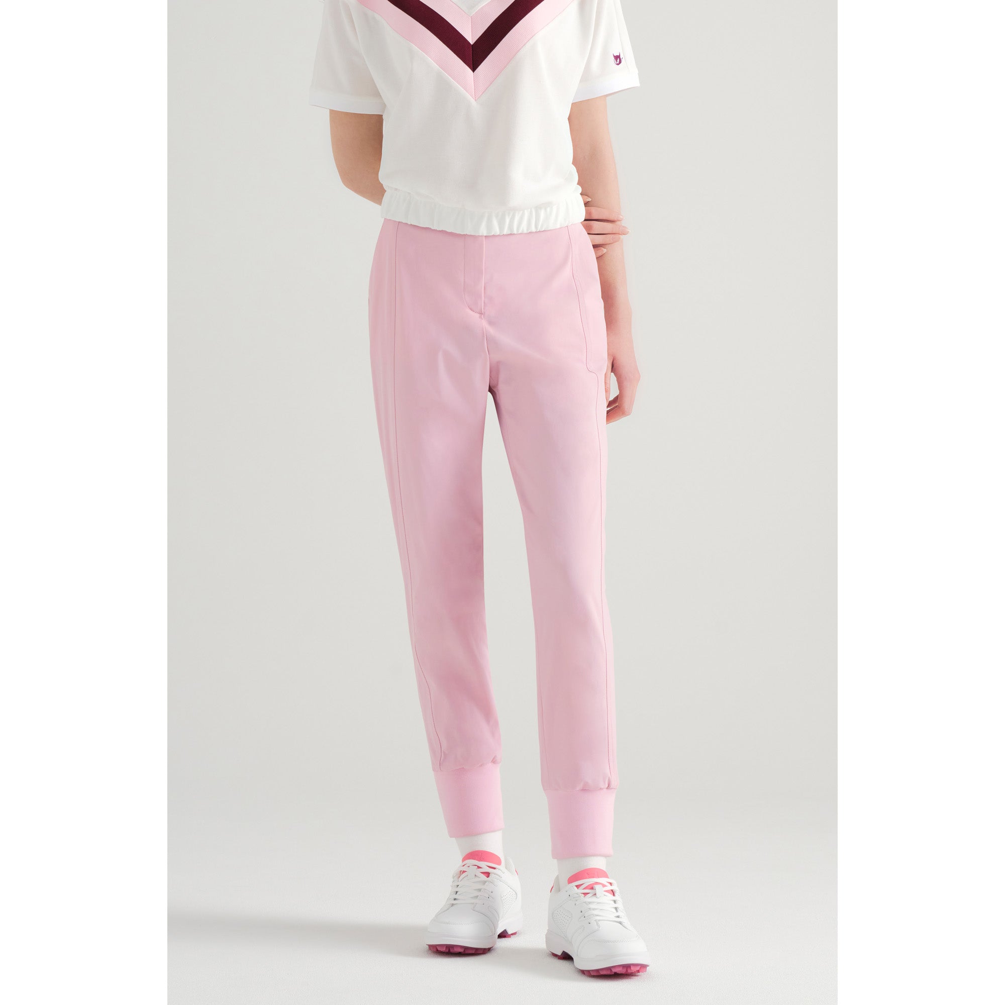 WOMENS ストレッチジョガーパンツ ブラック/072342461